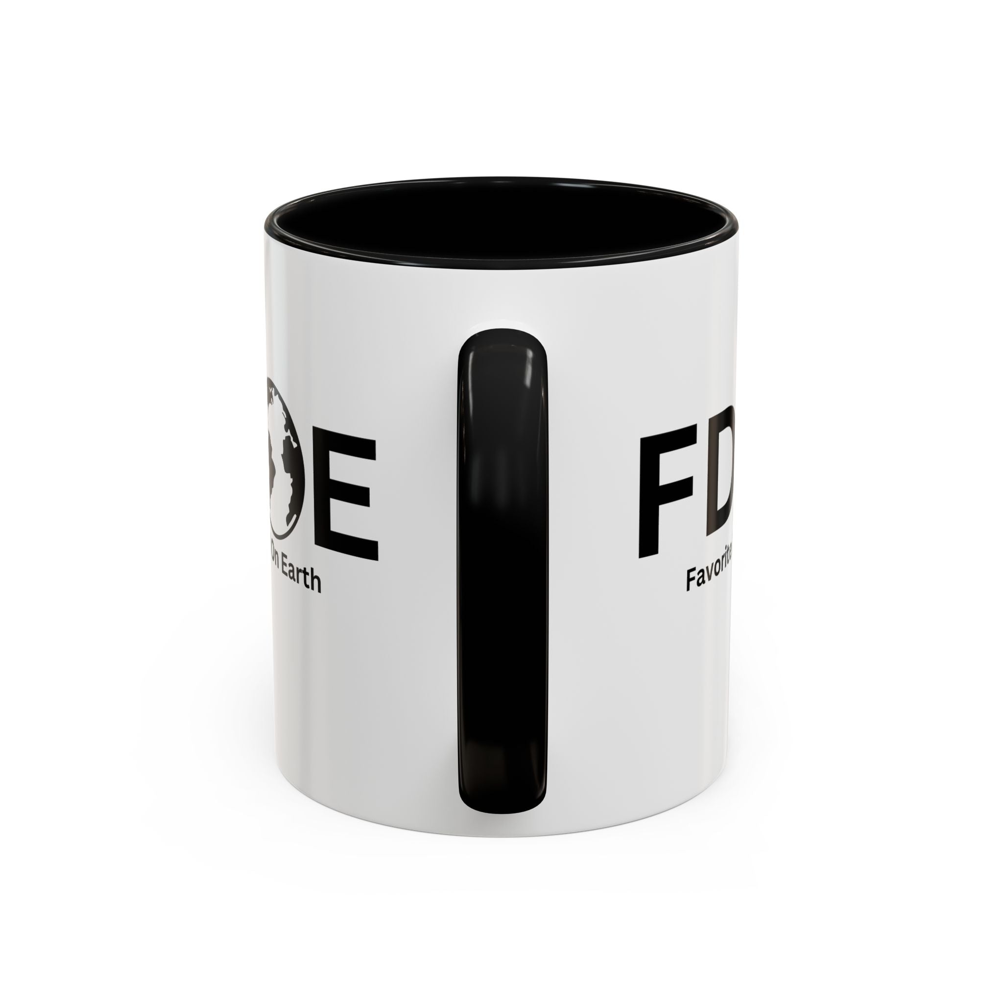 Favorite Dad On Earth (FDOE) Accent Coffee Mug (11oz, 15oz)