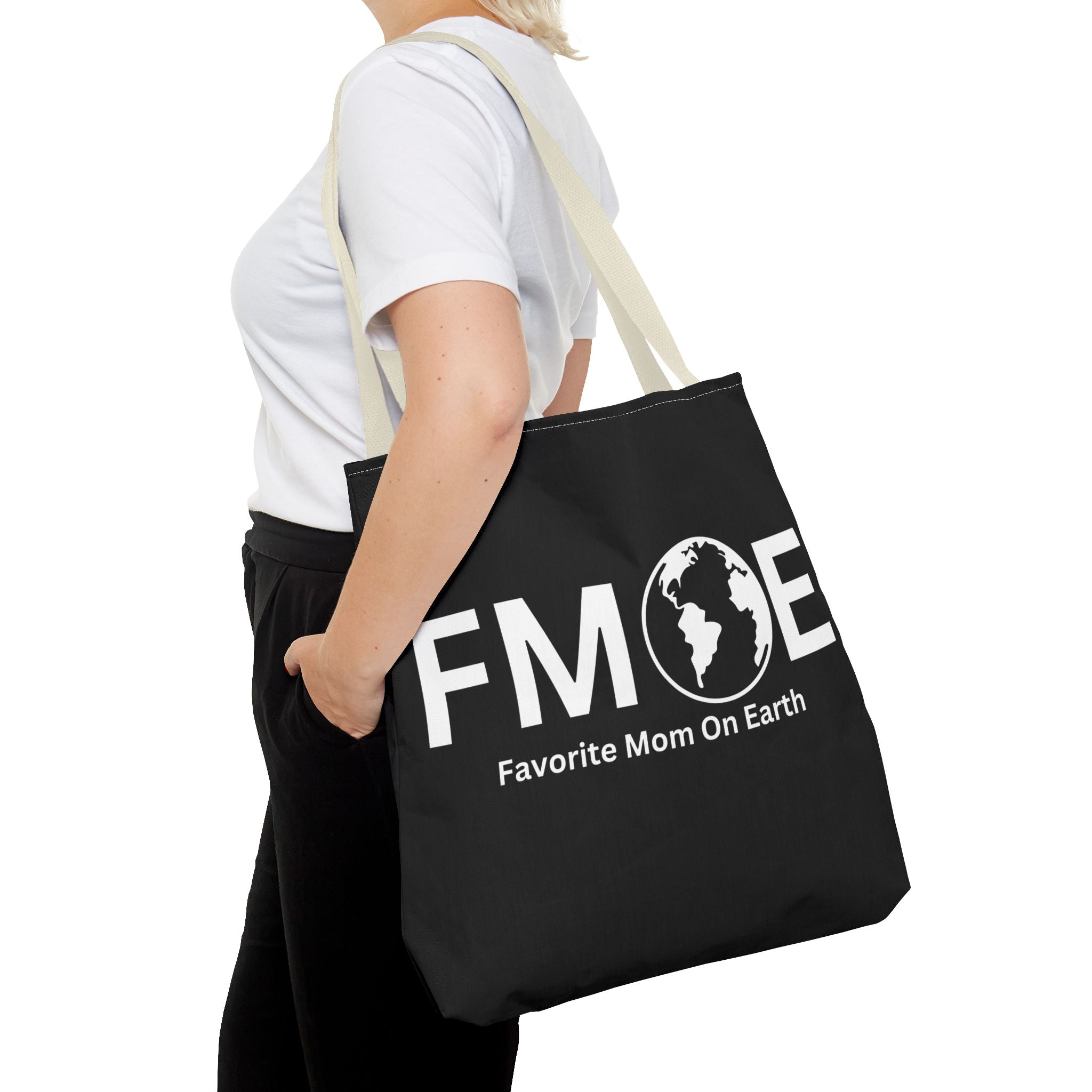 Favorite Mom On Earth (FMOE) Tote Bag- Custom Printed Stylish and Functional Tote