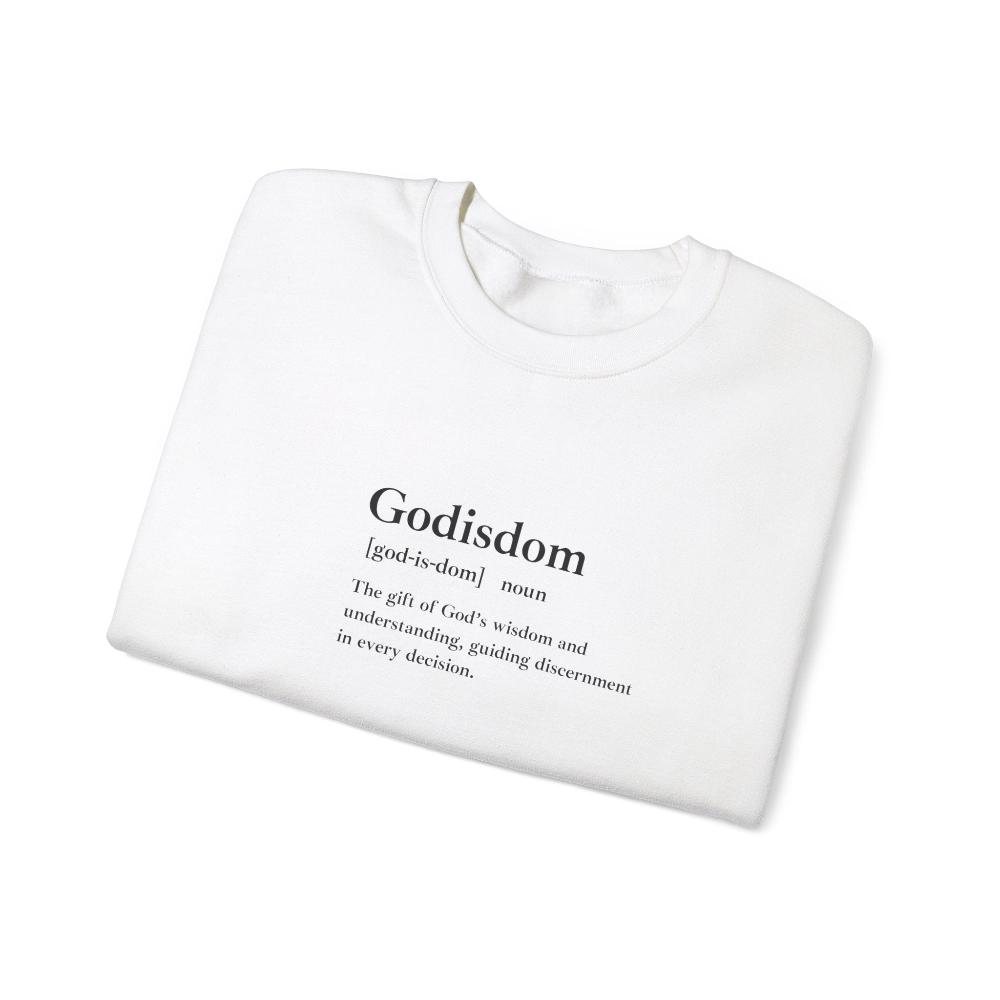 Godisdom Unisex Heavy Blend™ Crewneck Sweatshirt – Comfortable, Durable, Faith-Based Apparel, Ethical Fashion