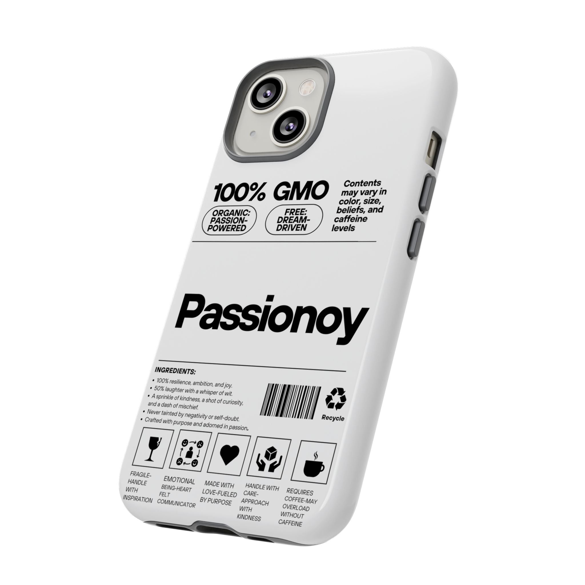 Passionoy Label Tough Cases - Custom Protective Phone Cases for iPhone, Samsung Galaxy, and Google Pixel