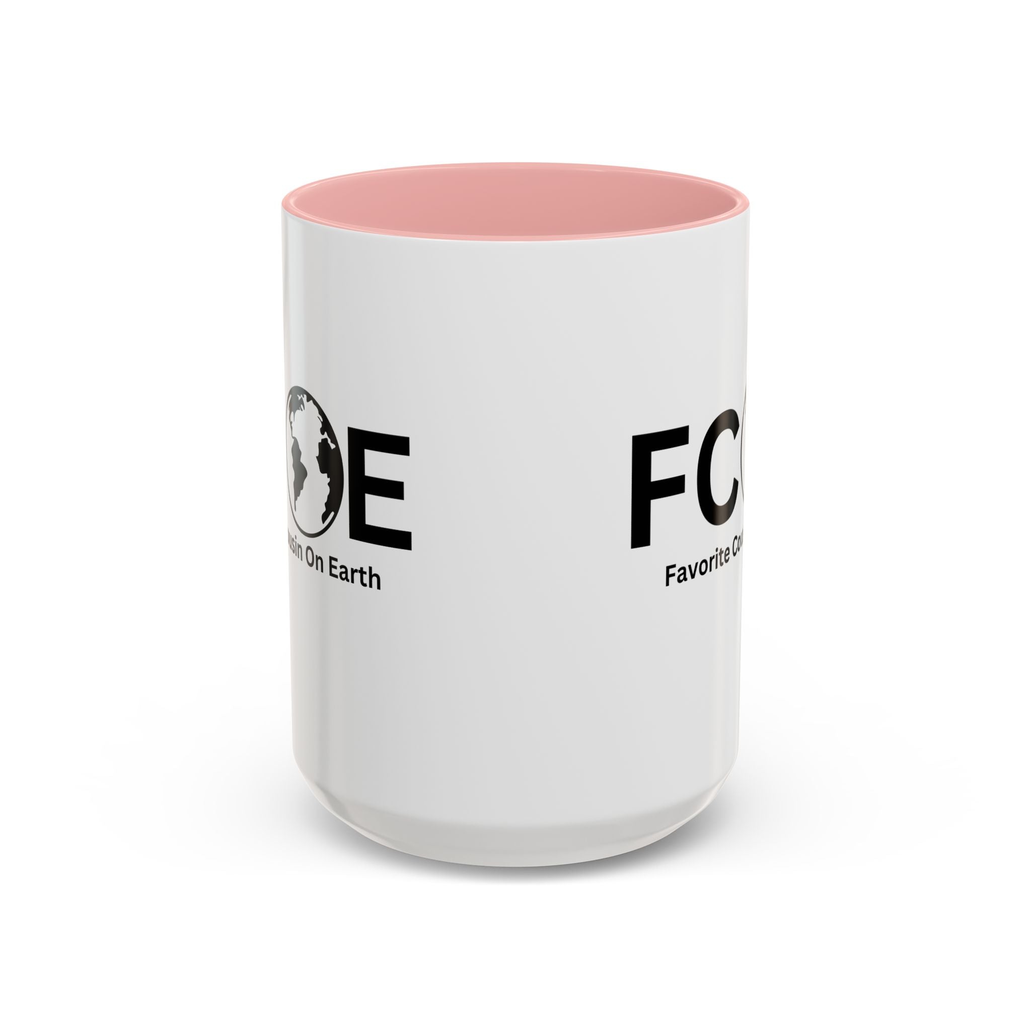Favorite Cousin On Earth (FCOE) Accent Coffee Mug (11oz, 15oz)