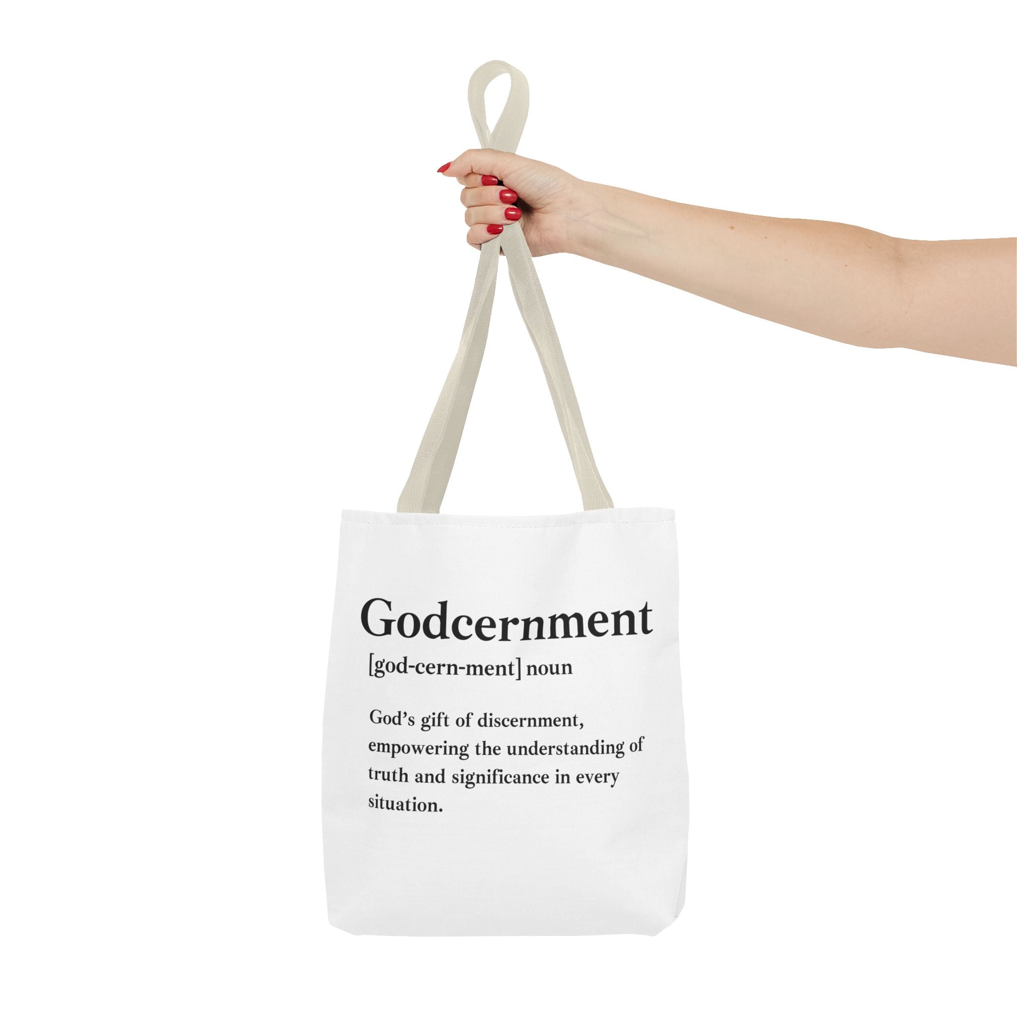 Godcernment Tote Bag - Custom Printed Stylish and Functional Tote