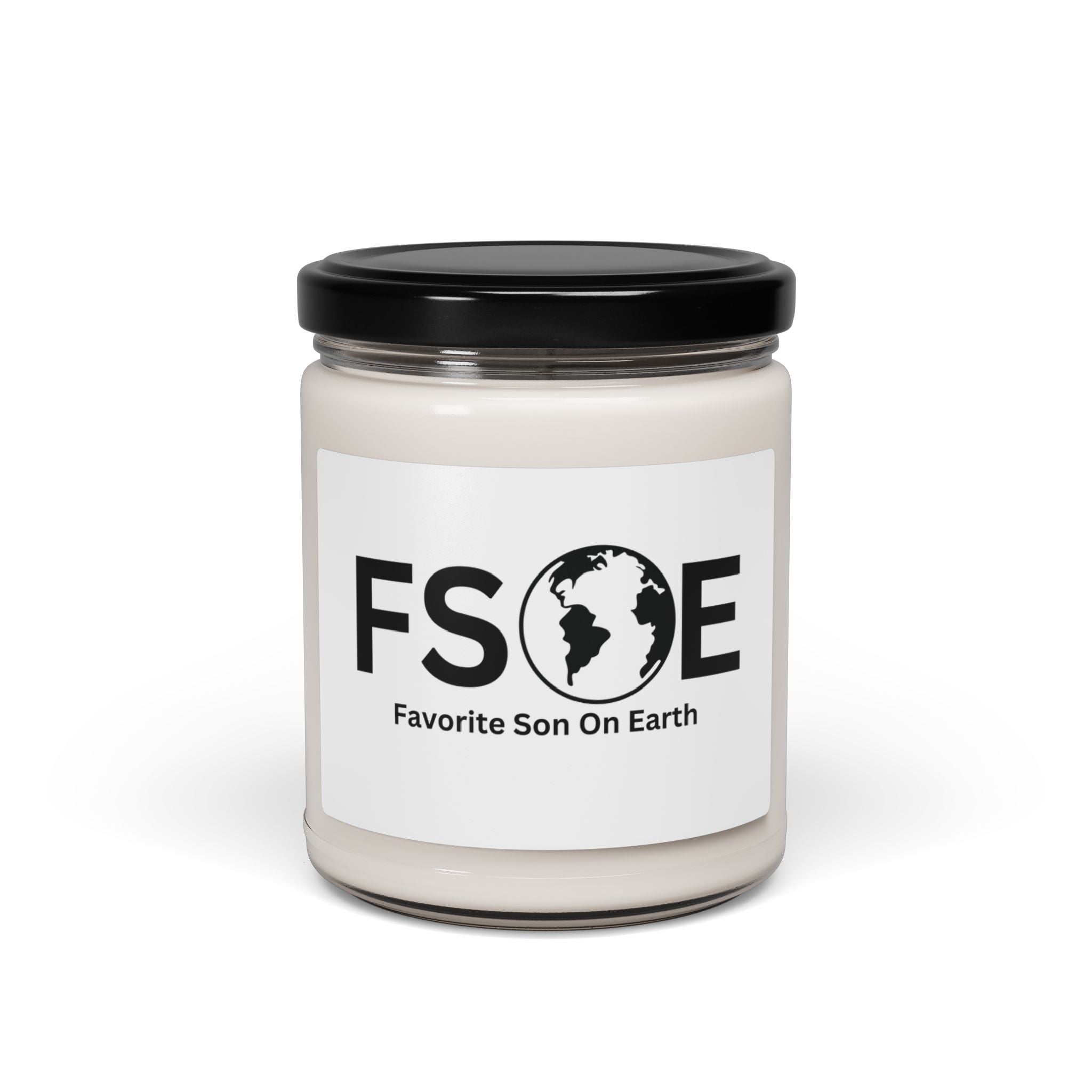 Favorite Son On Earth (FSOE) Scented Soy Candle - 9oz Natural Wax Candle with Custom Label