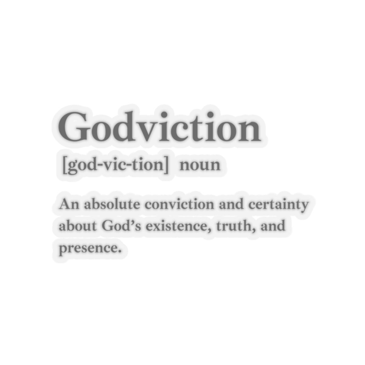 Godviction Custom Kiss-Cut Stickers - Custom Vinyl Stickers for Creative Decor