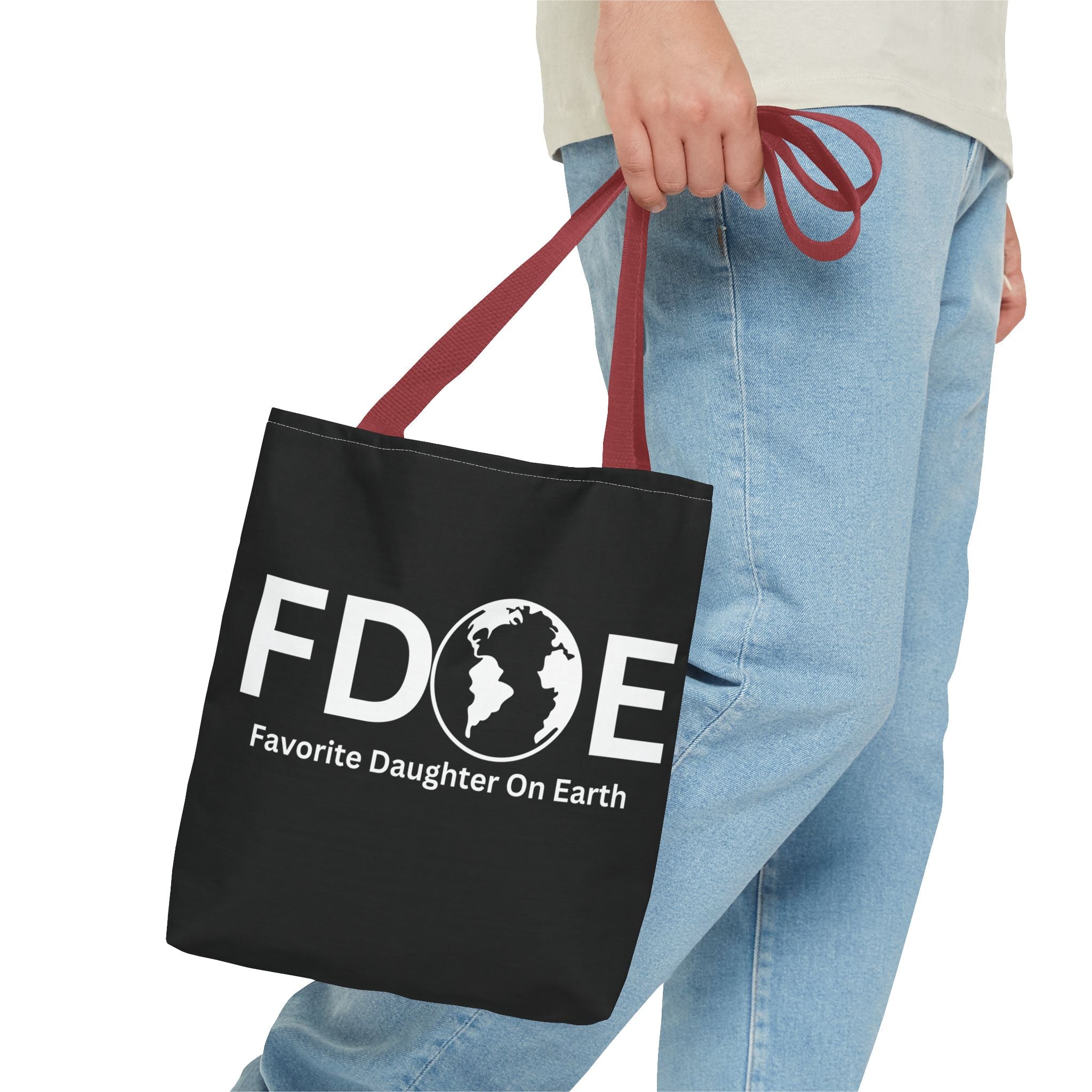 Favorite Daughter On Earth (FDOE) Tote Bag - Custom Printed Stylish and Functional Tote