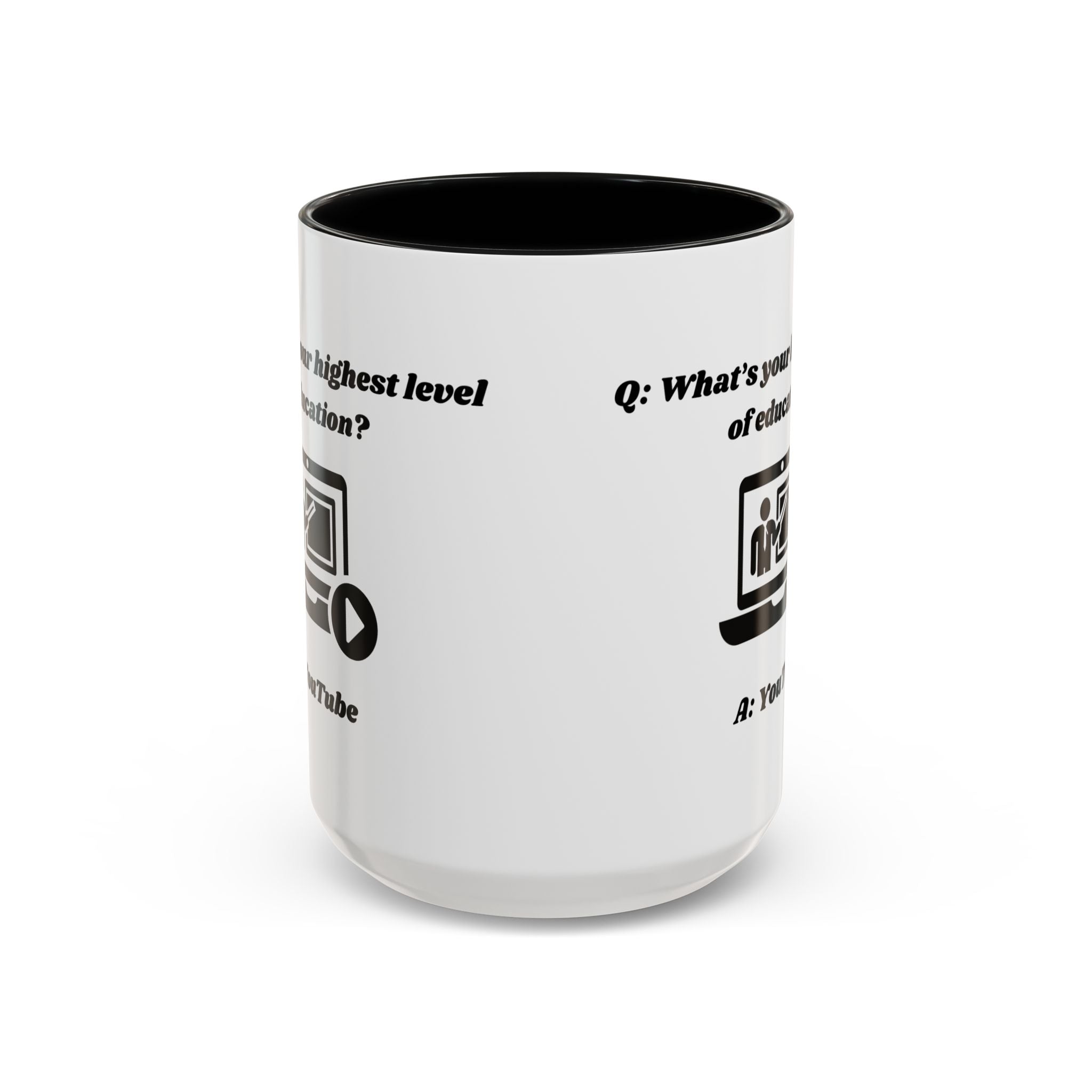What's your highest level of education? YouTube Accent Coffee Mug (11oz, 15oz)