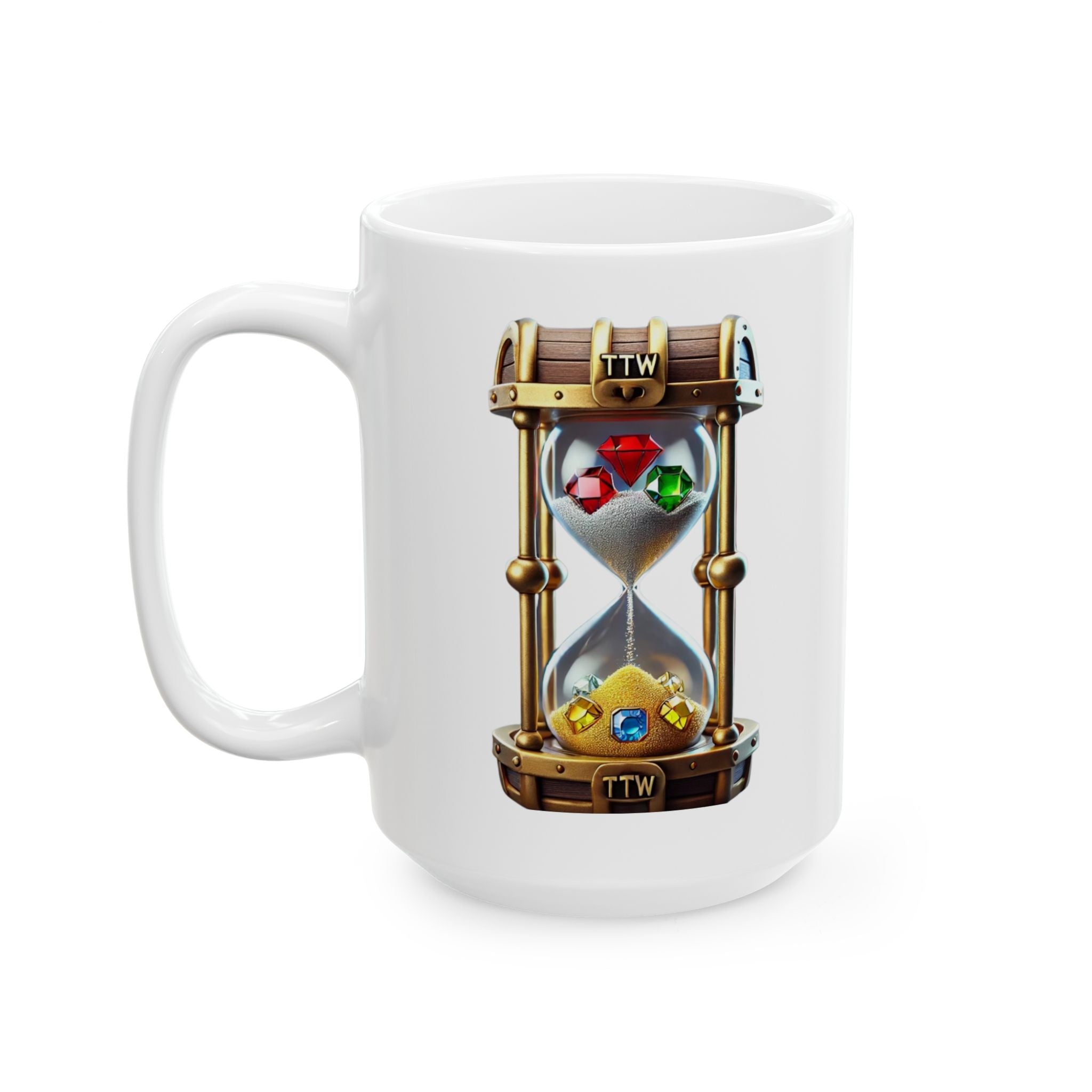 Treasure The Wait  Logo Accent Coffee Mug (11oz, 15oz)
