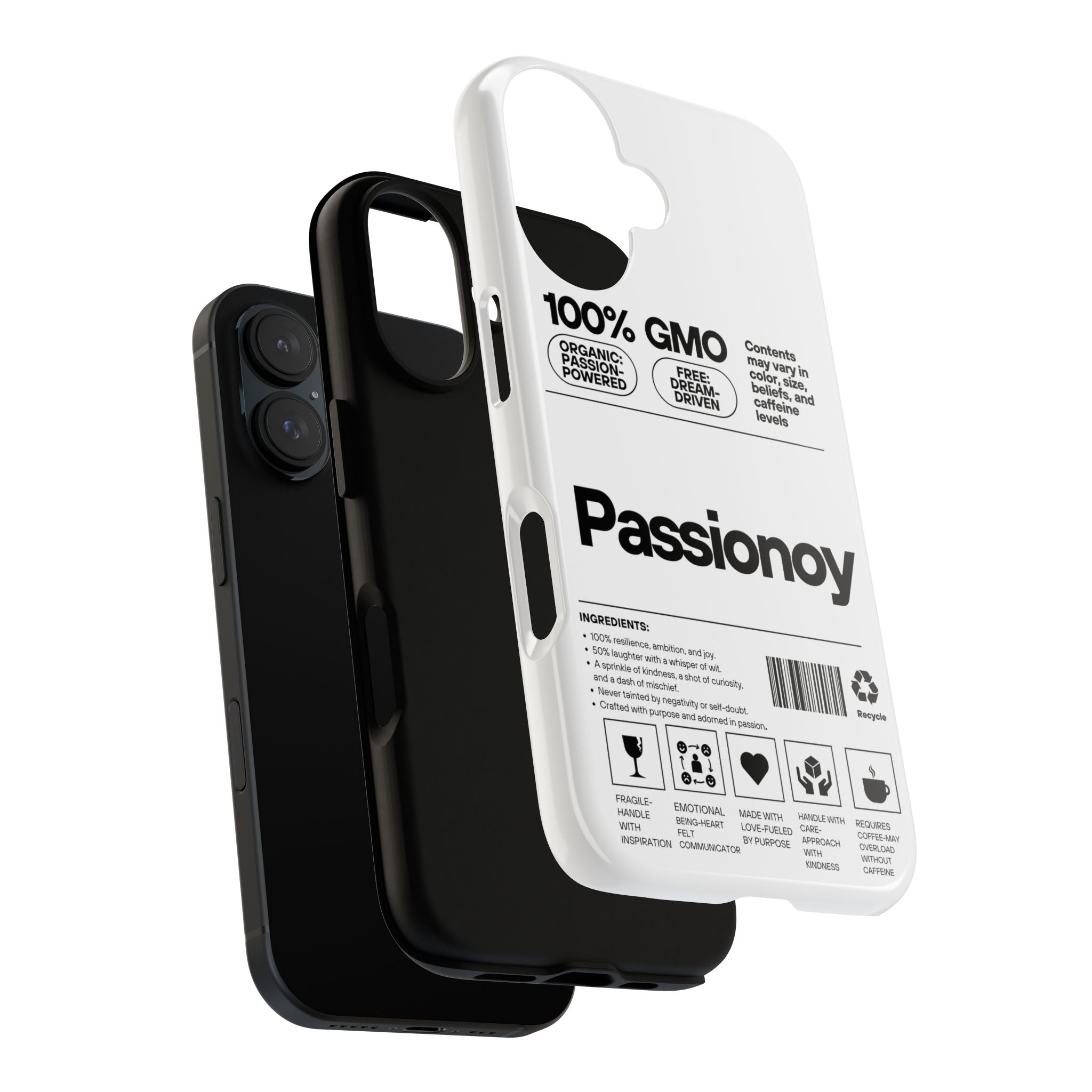 Passionoy Label Tough Cases - Custom Protective Phone Cases for iPhone, Samsung Galaxy, and Google Pixel
