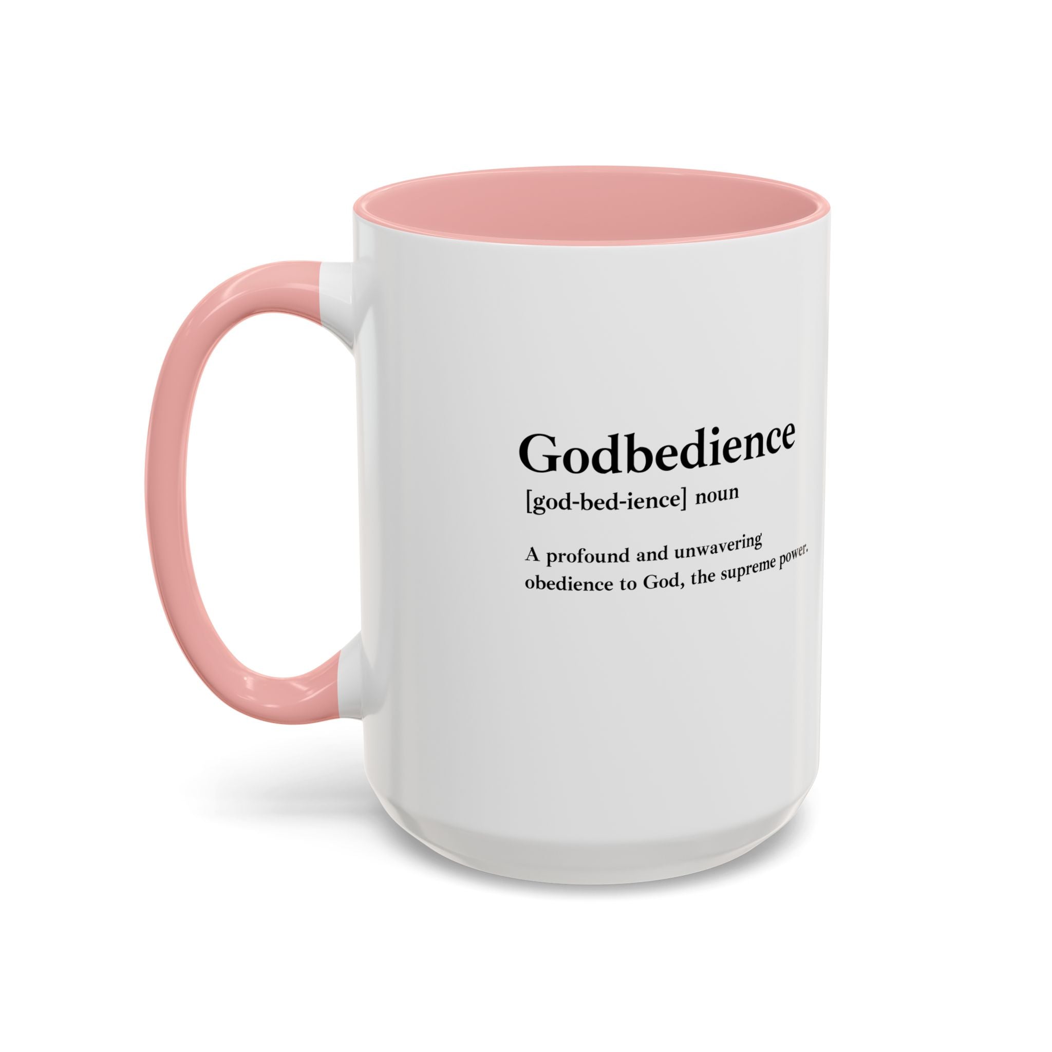Godbedience Accent Coffee Mug (11, 15oz)