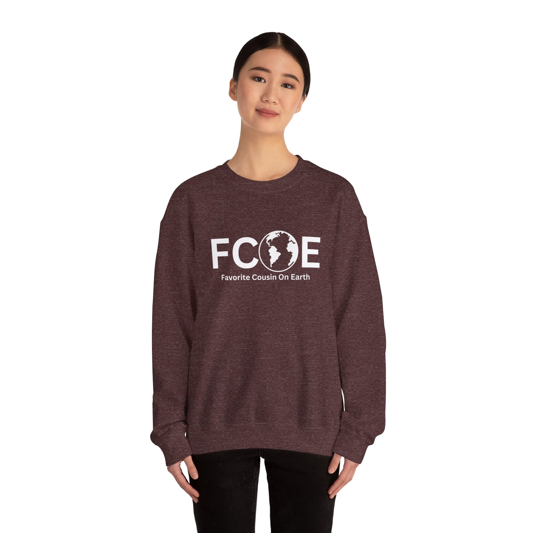 Favorite Cousin On Earth (FCOE) Unisex Heavy Blend™ Crewneck Sweatshirt