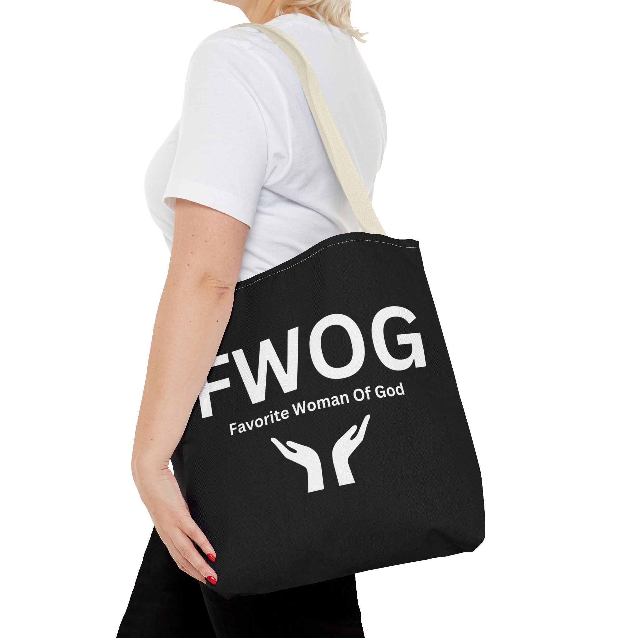 Favorite Woman of God (FWOG) Tote Bag - Custom Printed Stylish and Functional Tote