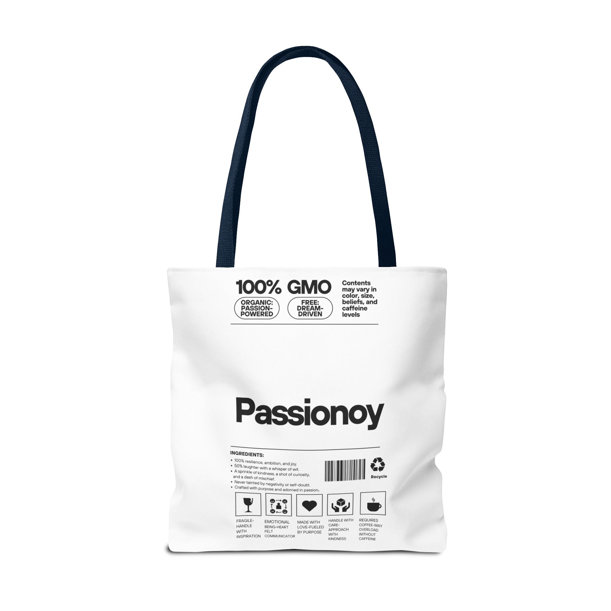 Passionoy Label Tote Bag - Custom Printed Stylish and Functional Tote