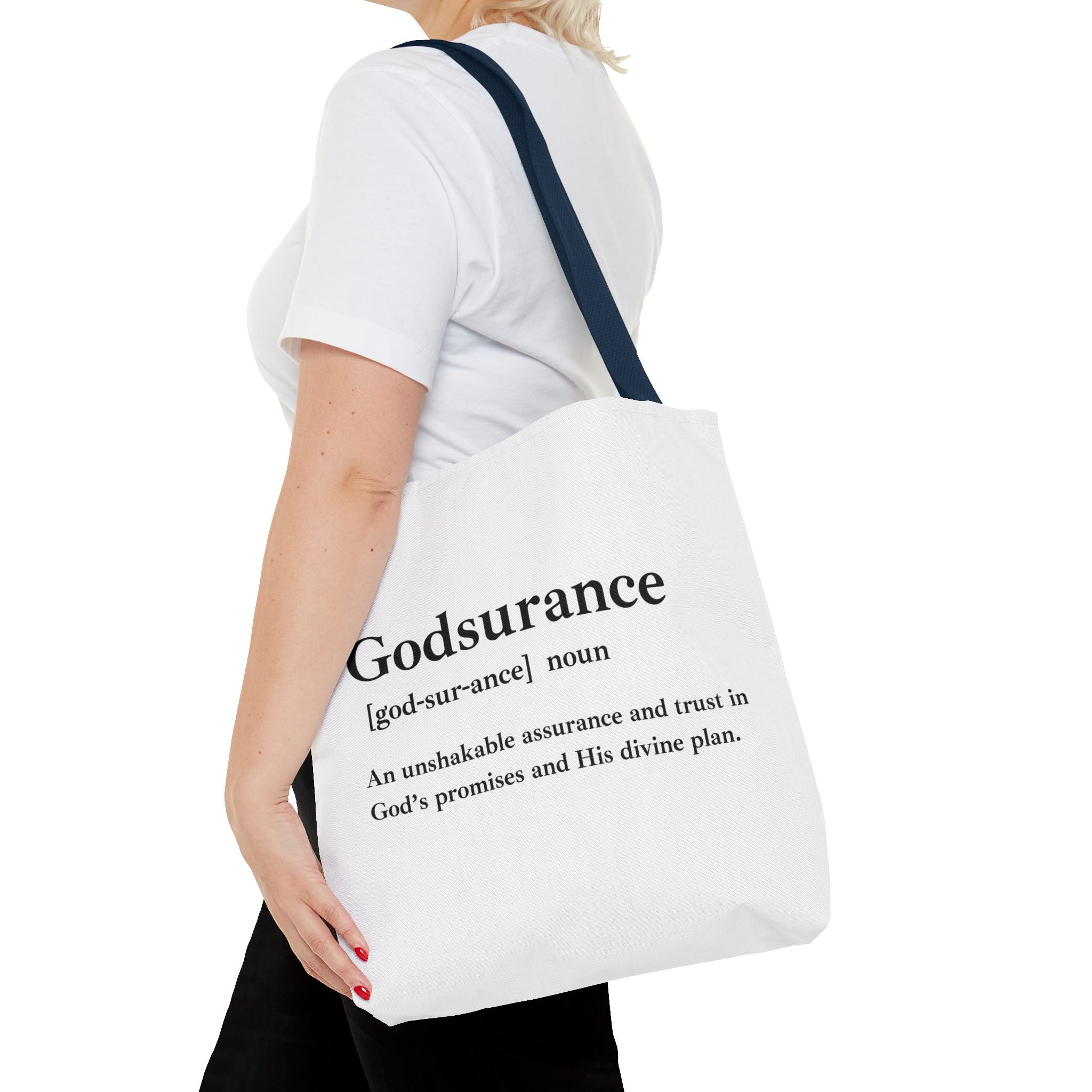 Godsurance Tote Bag - Custom Printed Stylish and Functional Tote