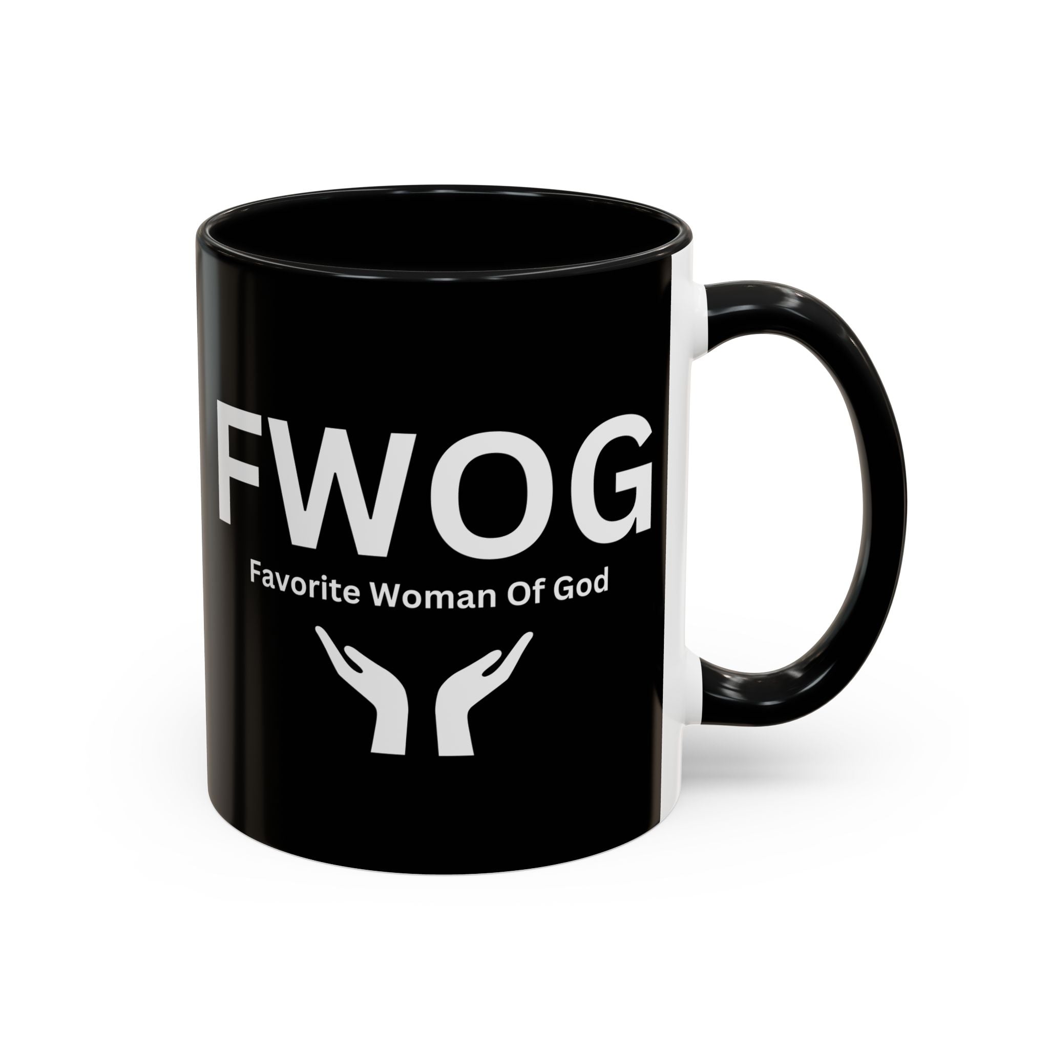 Favorite Woman of God (FWOG) Accent Coffee Mug (11oz, 15oz)