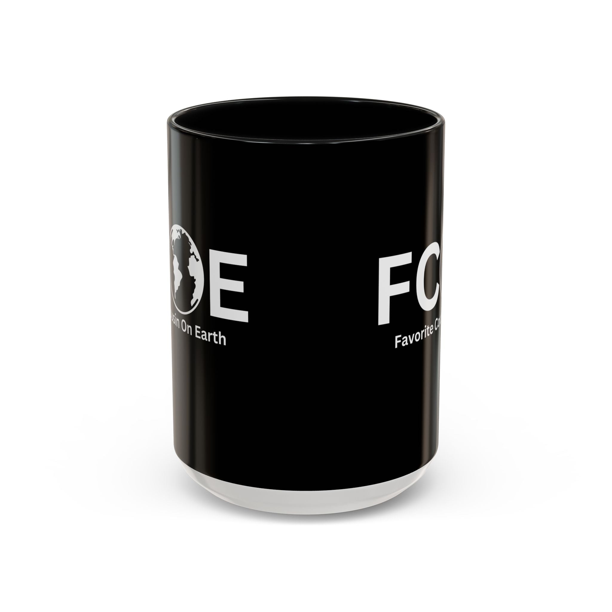 Favorite Cousin On Earth (FCOE) Accent Coffee Mug (11oz, 15oz)