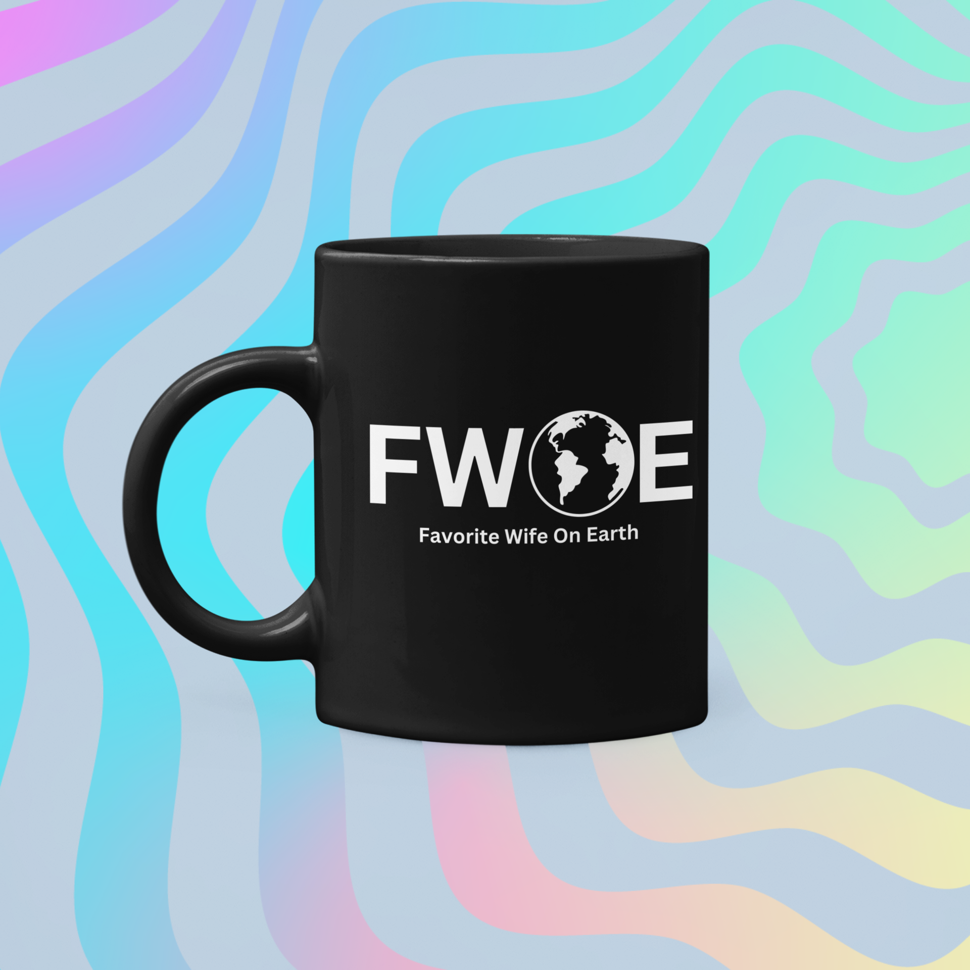 Favorite Wife On Earth (FWOE) Accent Coffee Mug (11oz, 15oz)