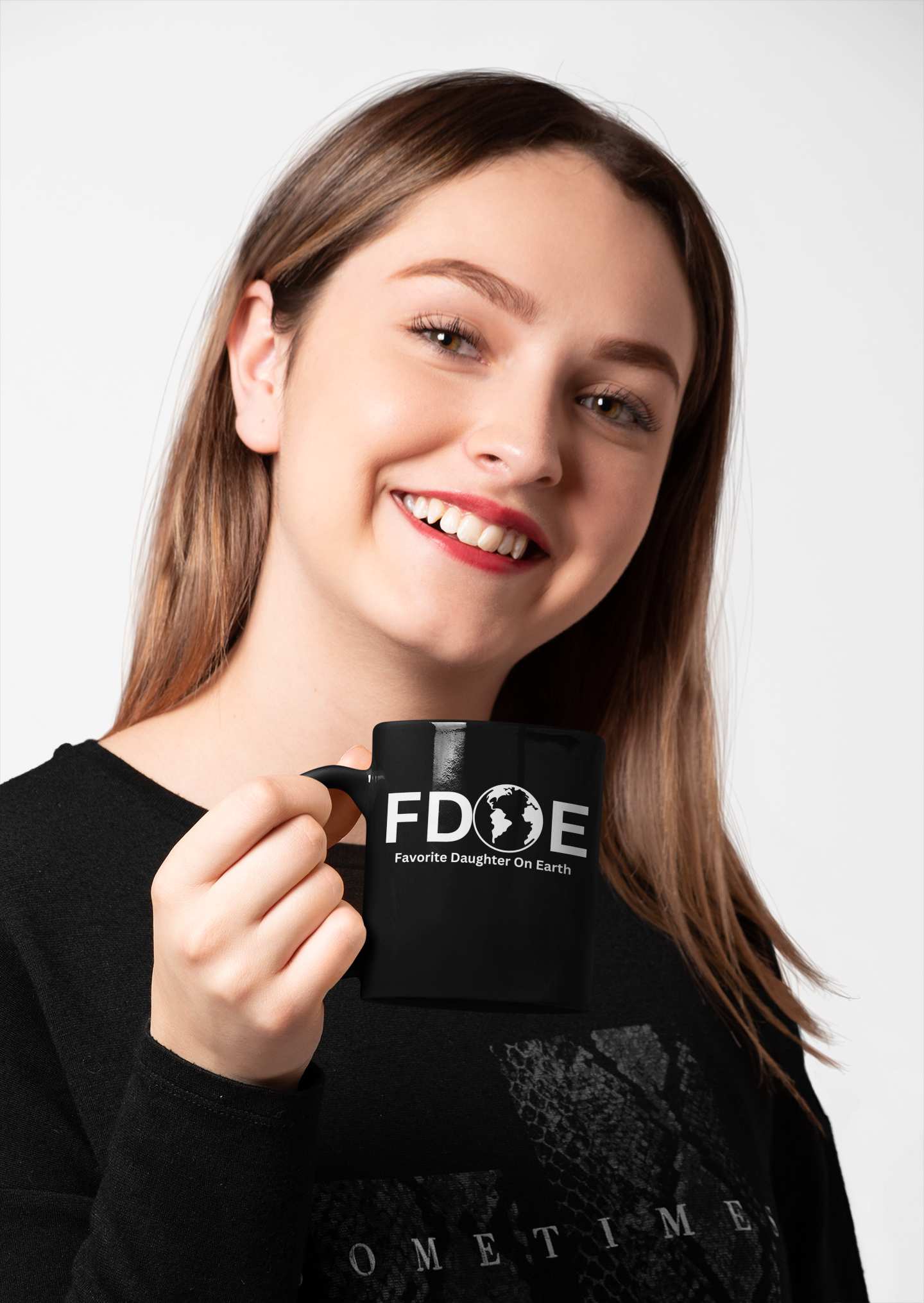 Favorite Daughter On Earth (FDOE) Accent Coffee Mug (11oz, 15oz)