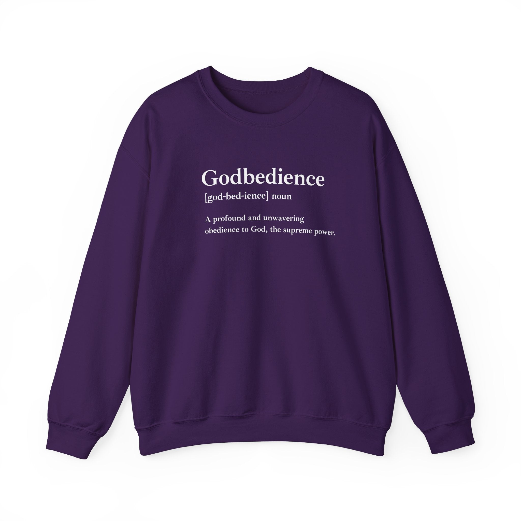 Godbedience Unisex Heavy Blend™ Crewneck Sweatshirt | Comfortable & Durable Everyday Wear