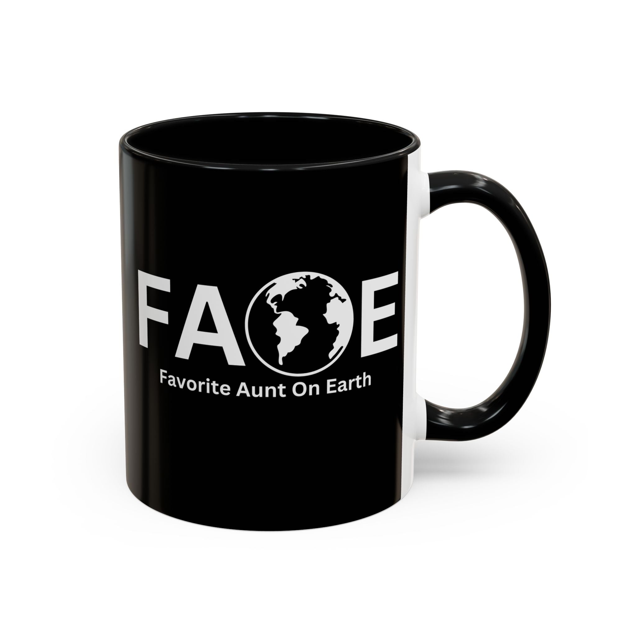 Favorite Aunt On Earth (FAOE) Accent Coffee Mug (11oz, 15oz)