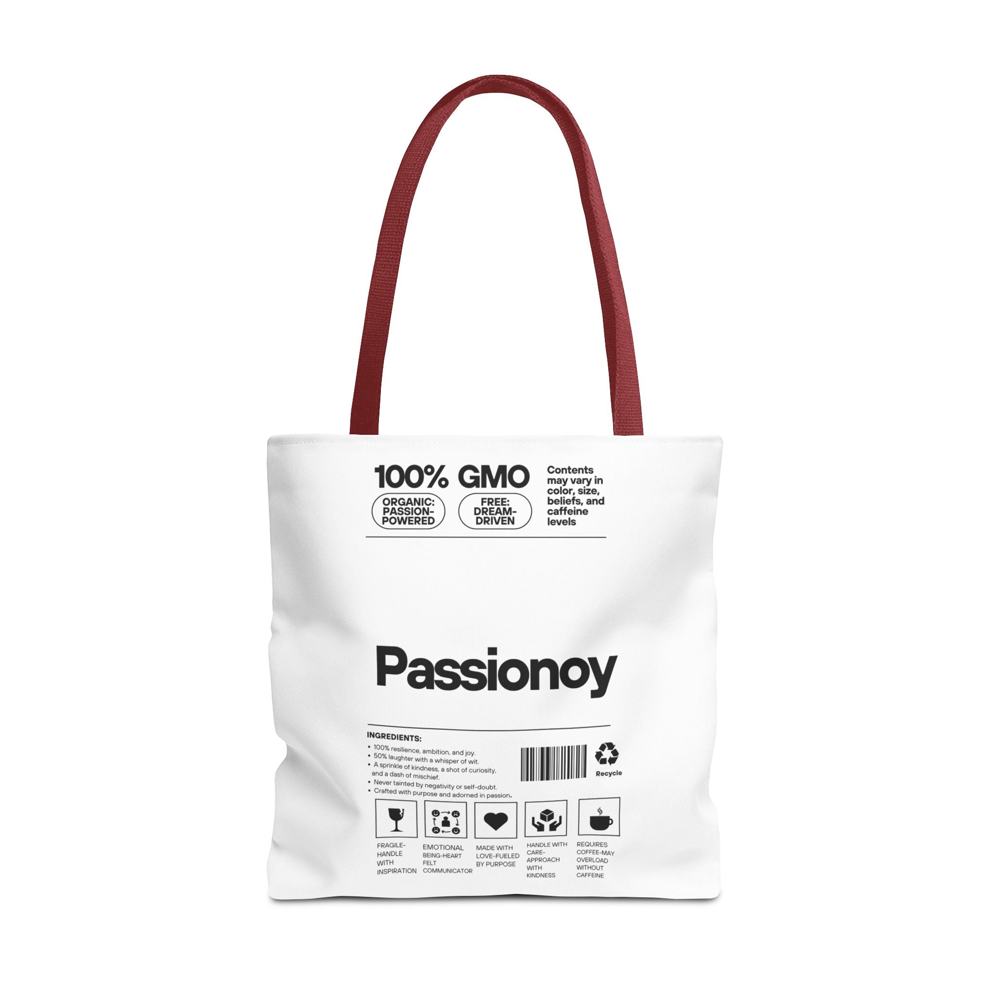 Passionoy Label Tote Bag - Custom Printed Stylish and Functional Tote