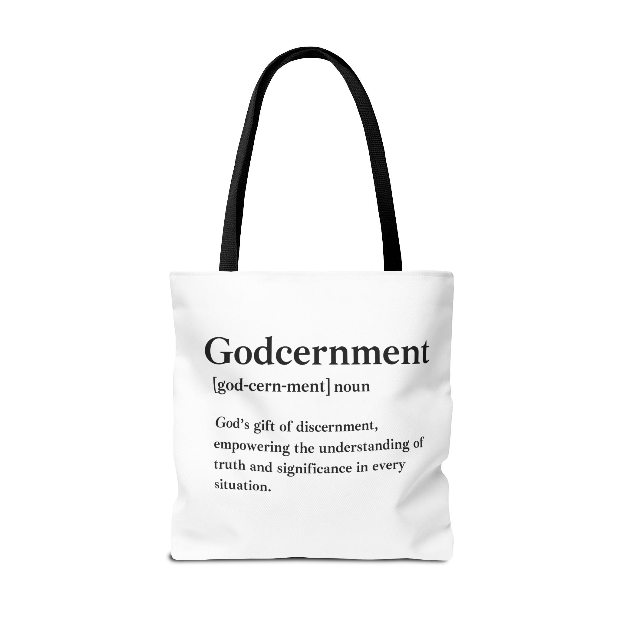 Godcernment Tote Bag - Custom Printed Stylish and Functional Tote