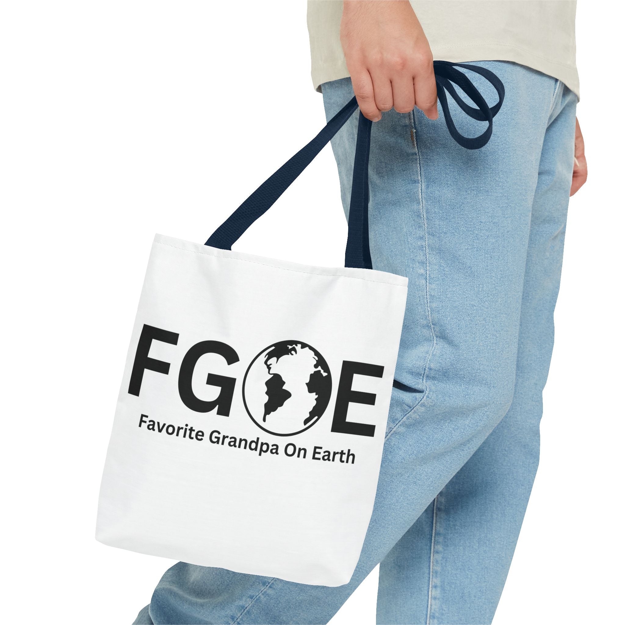 Favorite Grandpa On Earth (FGOE) Tote Bag - Custom Printed Stylish and Functional Tote