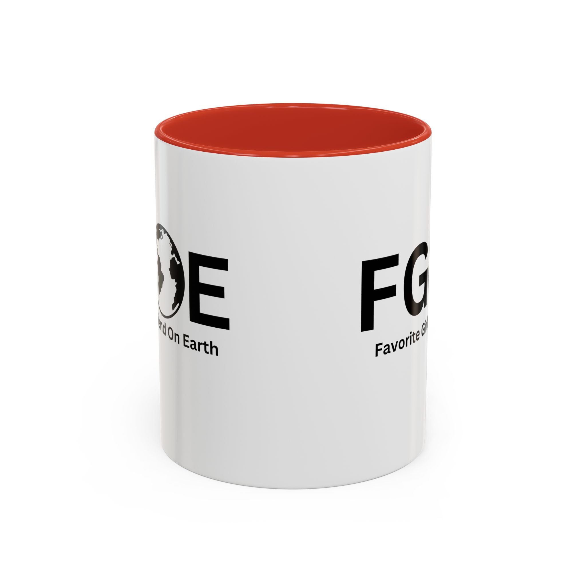 Favorite Girlfriend On Earth (FGOE) Accent Coffee Mug (11oz, 15oz)