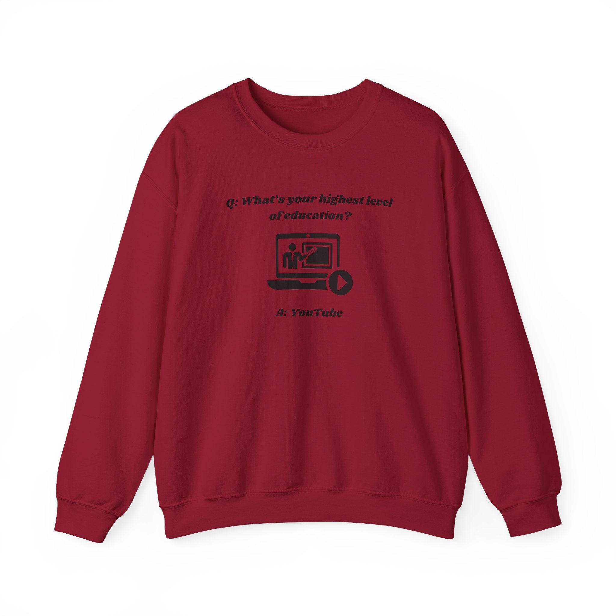 What's your highest level of education? YouTube - Unisex Sweatshirt