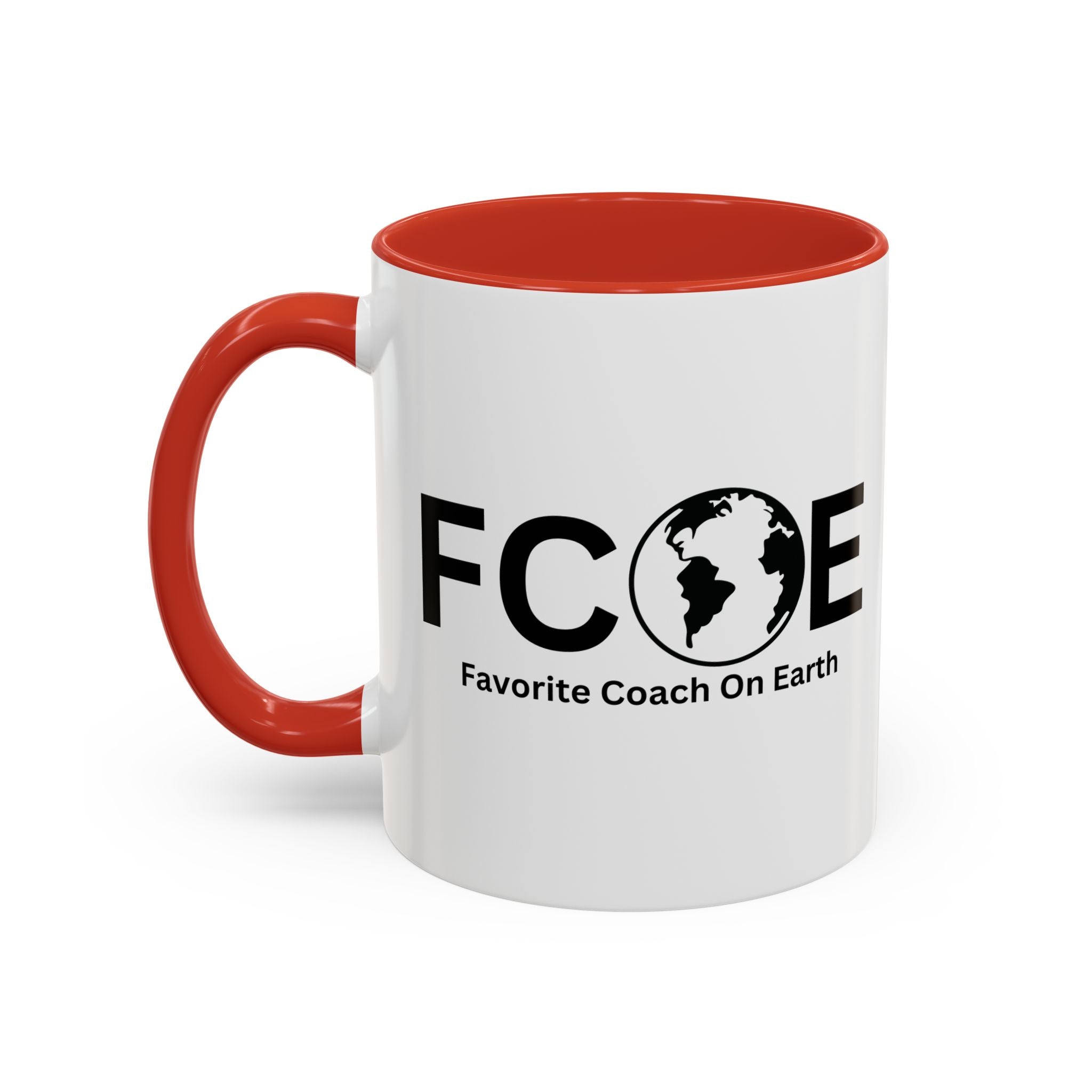 Favorite Coach On Earth (FCOE) Accent Coffee Mug (11oz, 15oz)