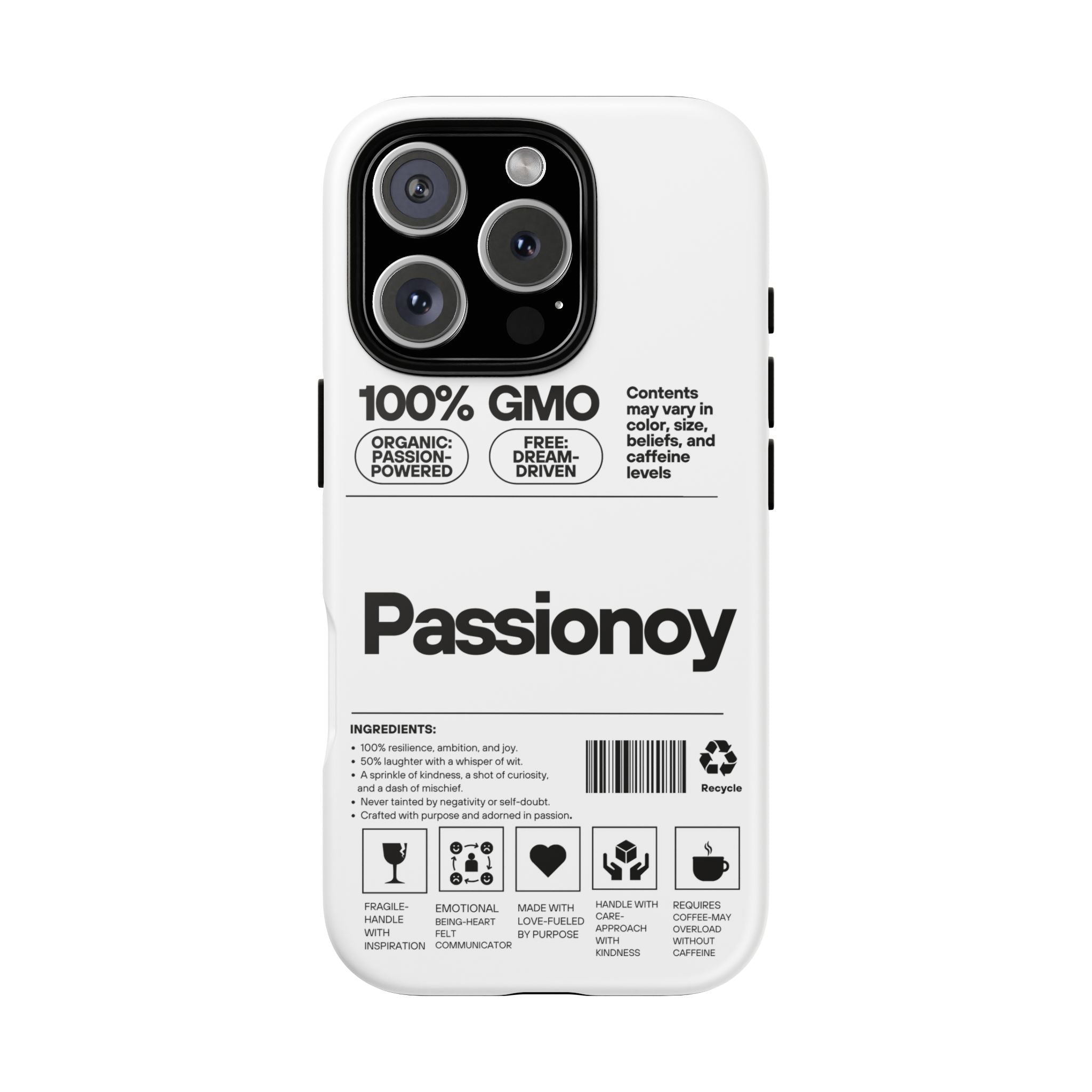 Passionoy Label Tough Cases - Custom Protective Phone Cases for iPhone, Samsung Galaxy, and Google Pixel