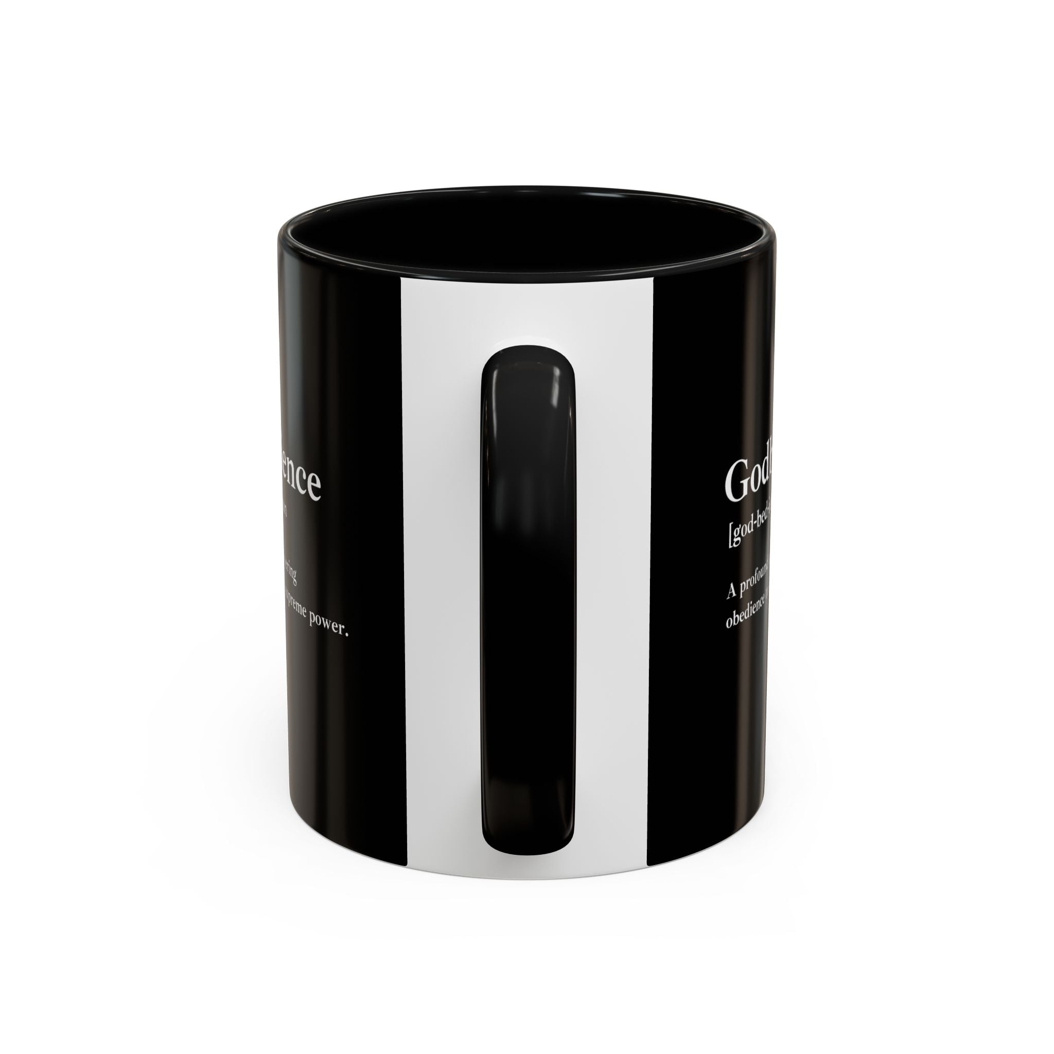 Godbedience Accent Coffee Mug (11, 15oz)
