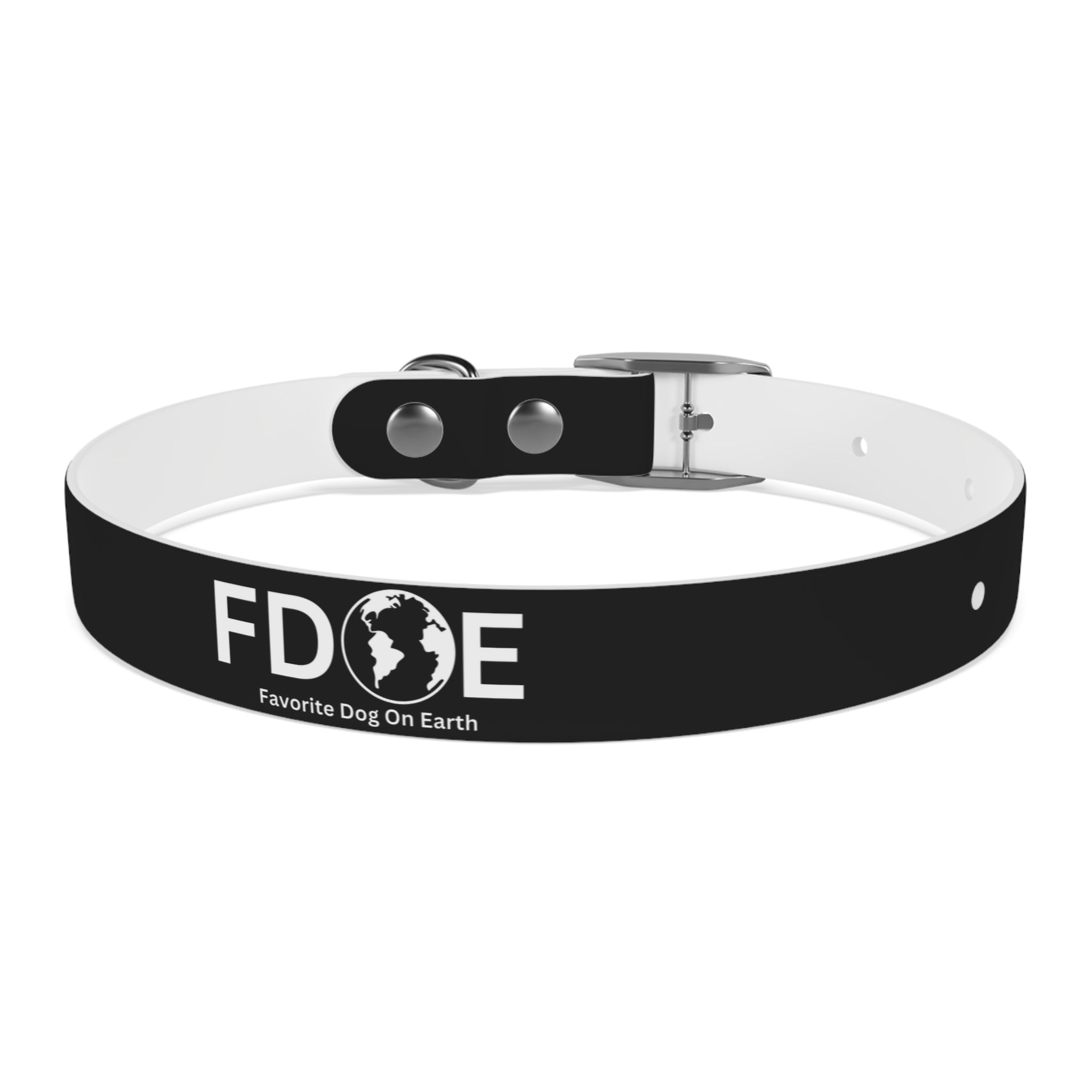 Favorite Dog On Earth (FDOE) Personalized Dog Collar - Customizable and Stylish Pet Accessory