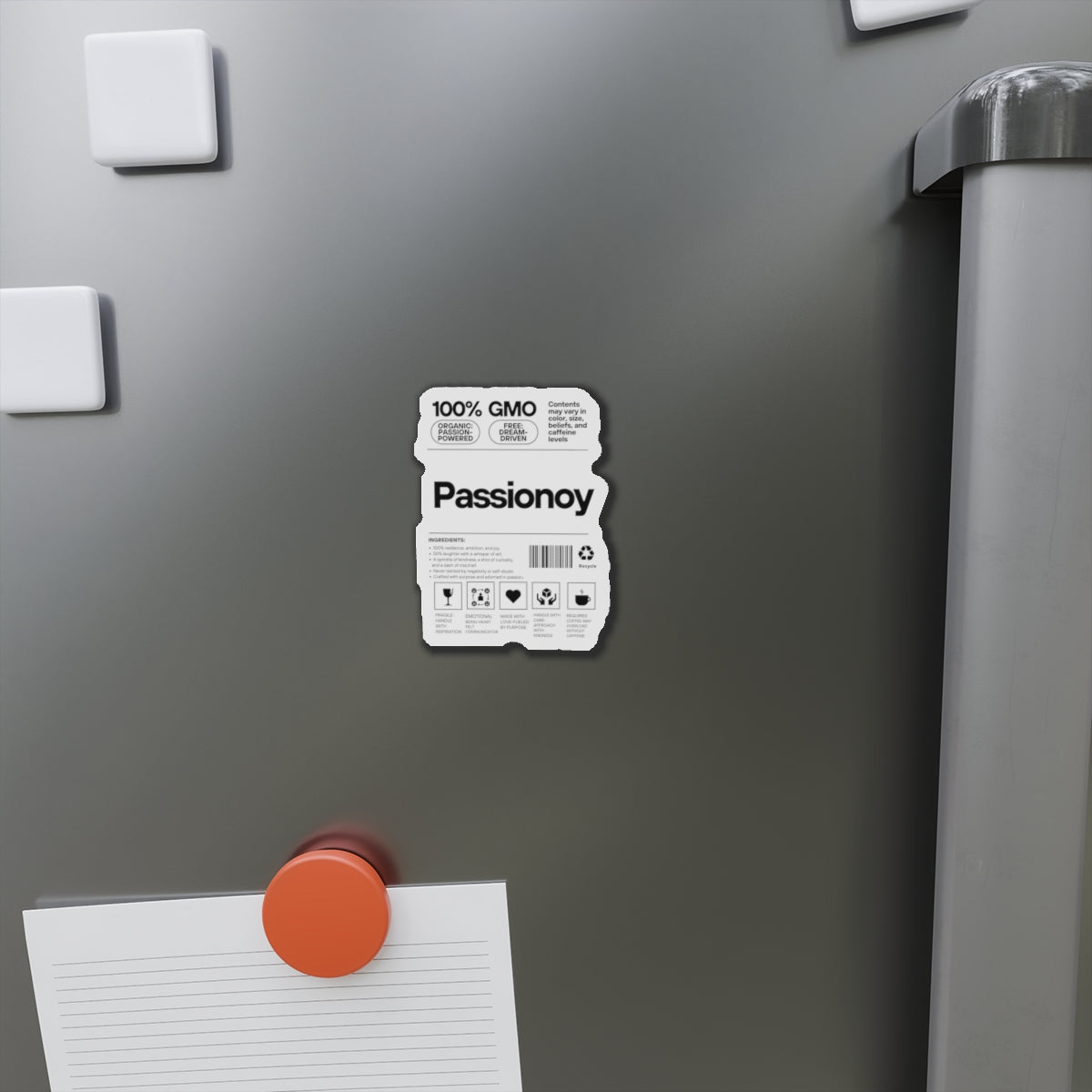 Passionoy Label Die-Cut Magnets - Customizable Flexible Vinyl Magnets