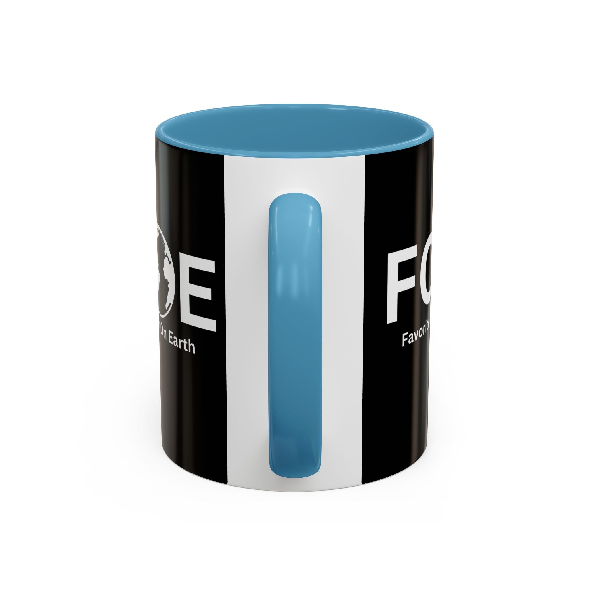 Favorite Cousin On Earth (FCOE) Accent Coffee Mug (11oz, 15oz)