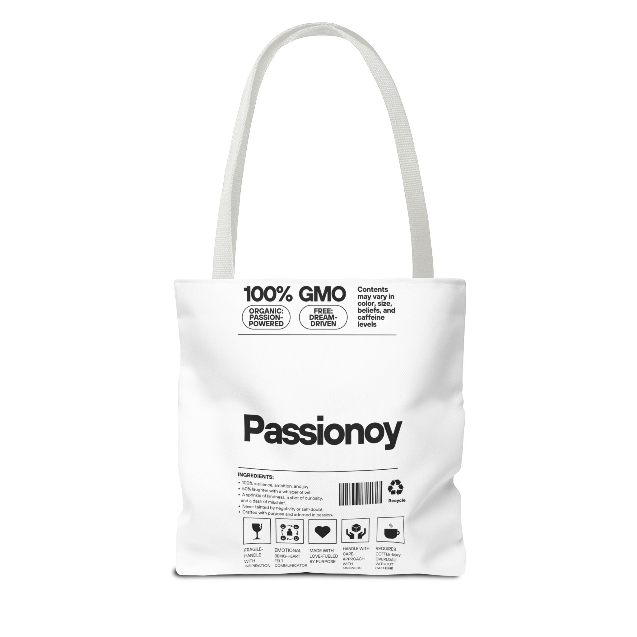 Passionoy Label Tote Bag - Custom Printed Stylish and Functional Tote