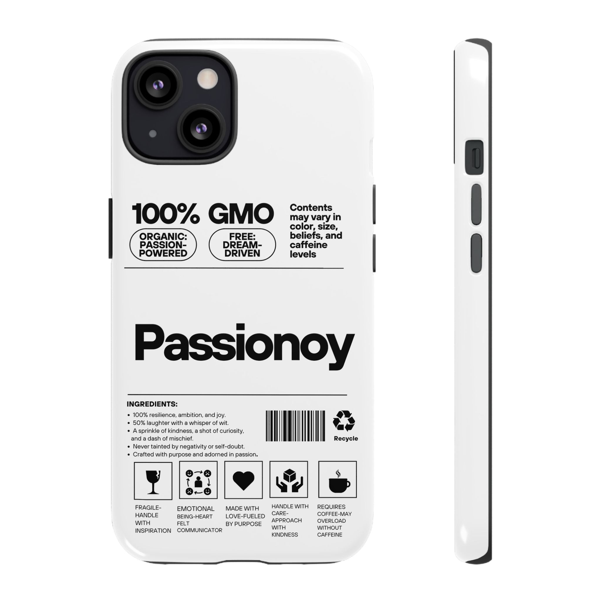 Passionoy Label Tough Cases - Custom Protective Phone Cases for iPhone, Samsung Galaxy, and Google Pixel