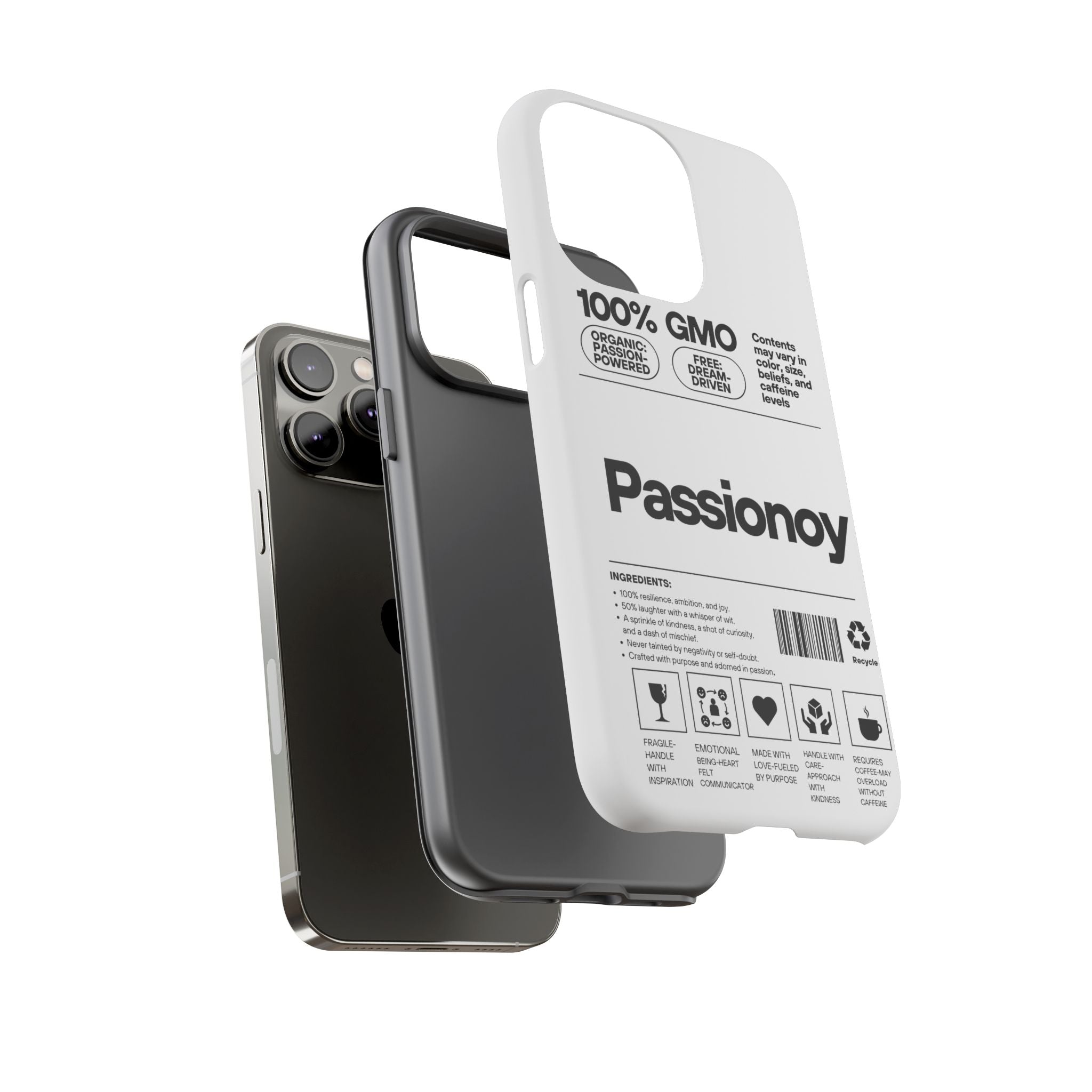Passionoy Label Tough Cases - Custom Protective Phone Cases for iPhone, Samsung Galaxy, and Google Pixel