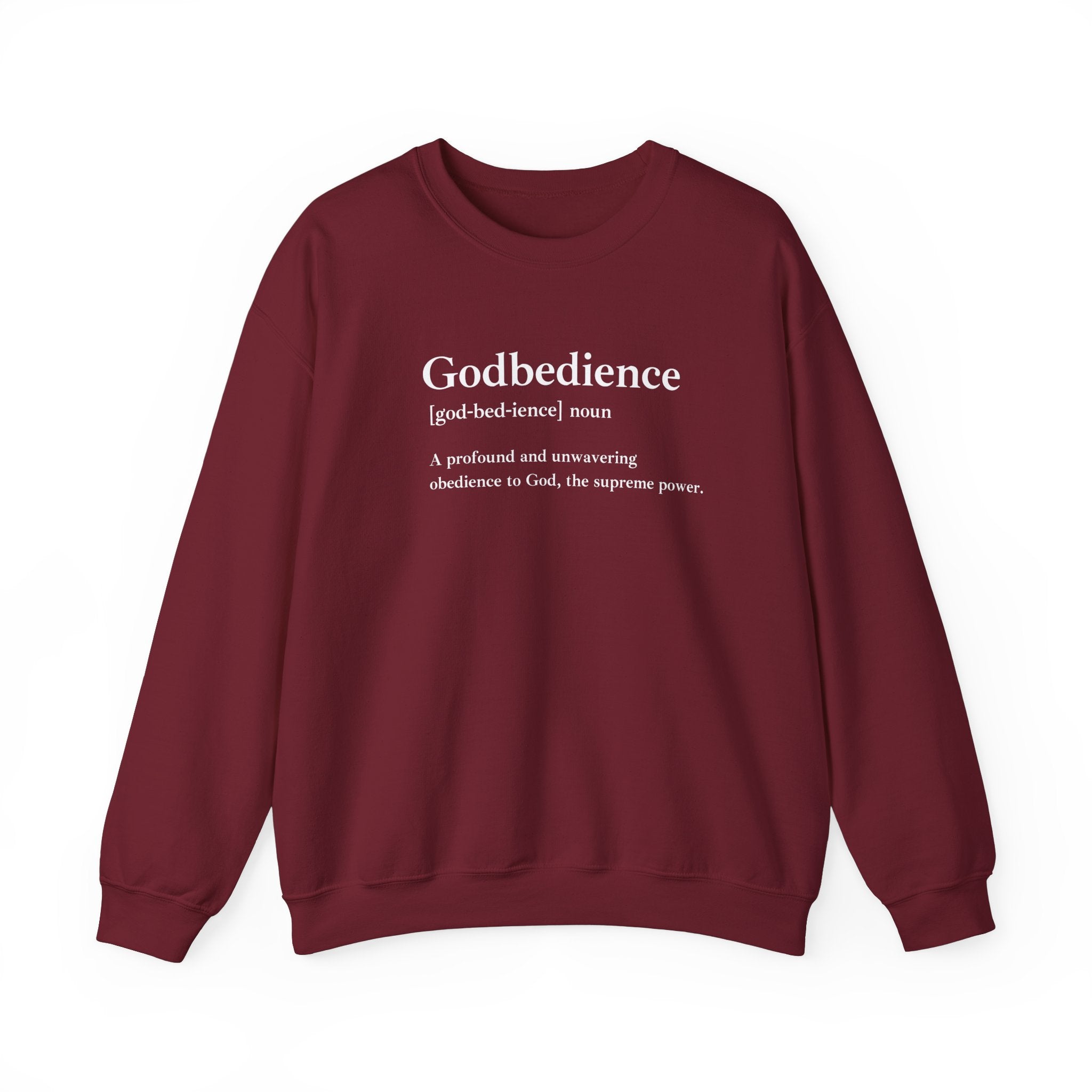 Godbedience Unisex Heavy Blend™ Crewneck Sweatshirt | Comfortable & Durable Everyday Wear