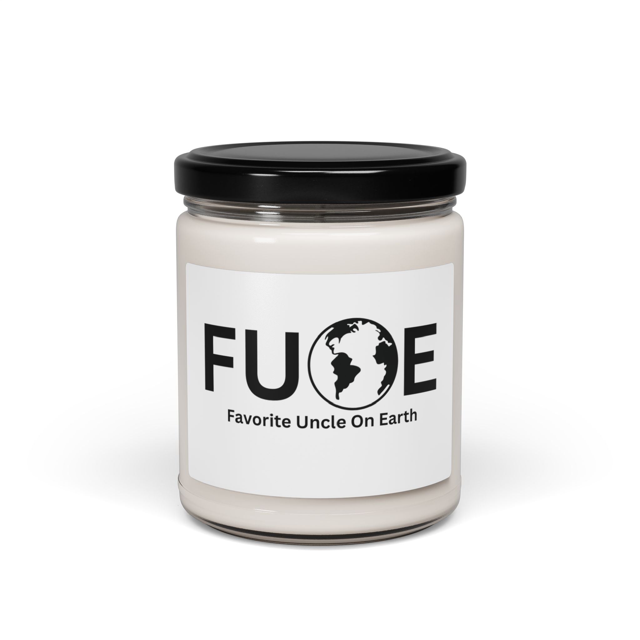 Favorite Uncle On Earth (FUOE) Scented Soy Candle - 9oz Natural Wax Candle with Custom Label