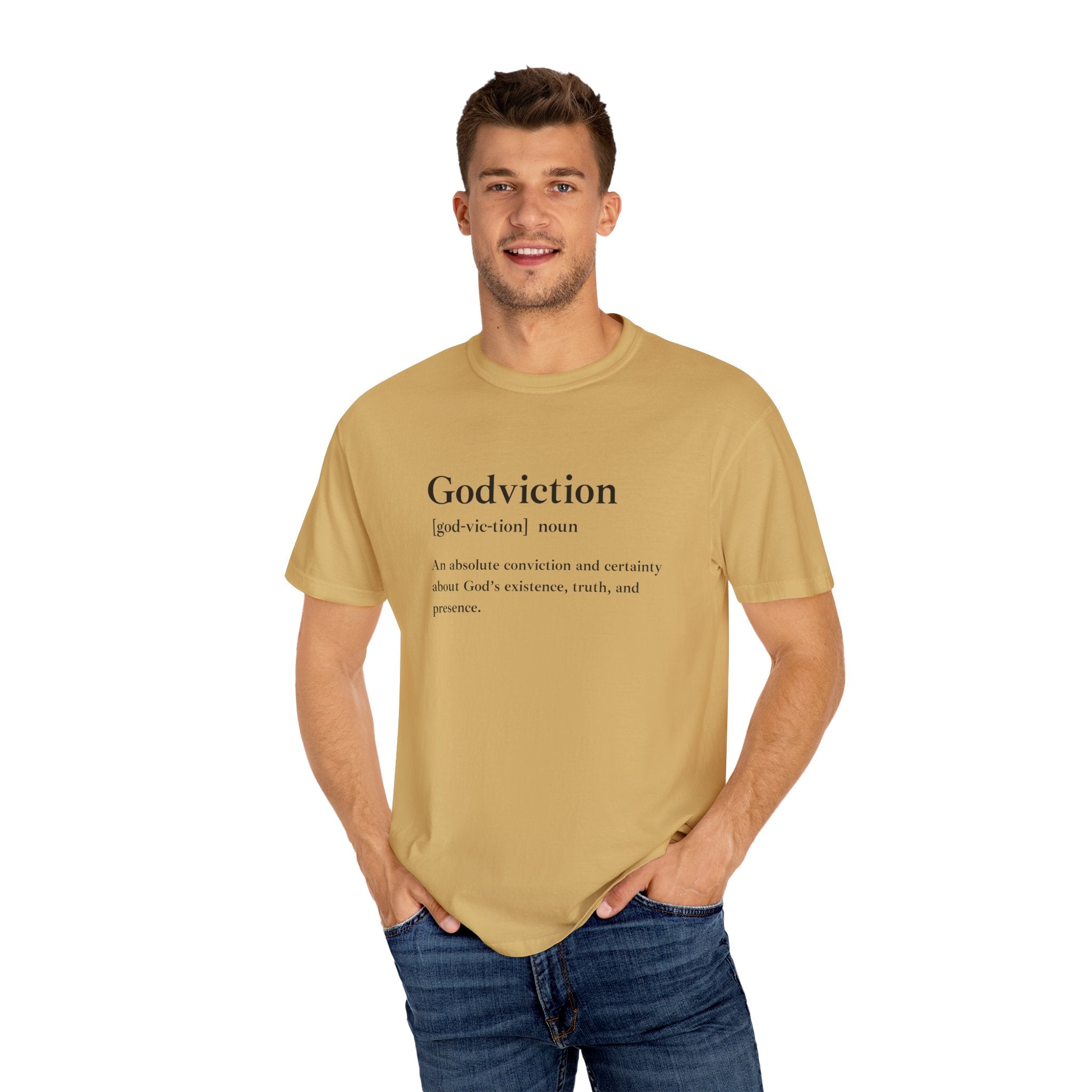 Godviction Unisex Garment-Dyed T-Shirt – Comfort Colors 1717