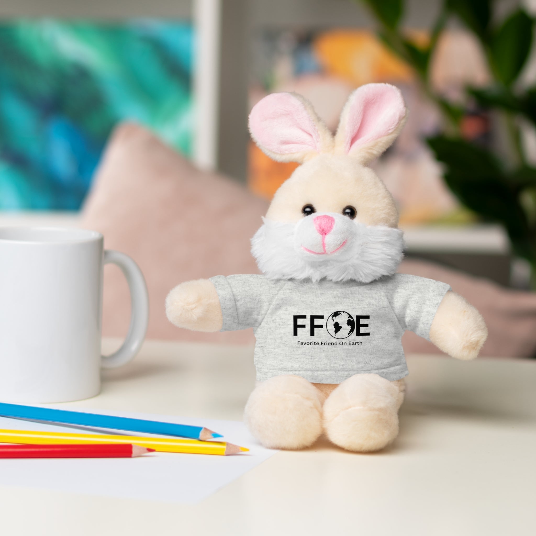 Stuffed Animal Gift – Favorite Friend on Earth (FFOE)– Customizable T-Shirt & Animal