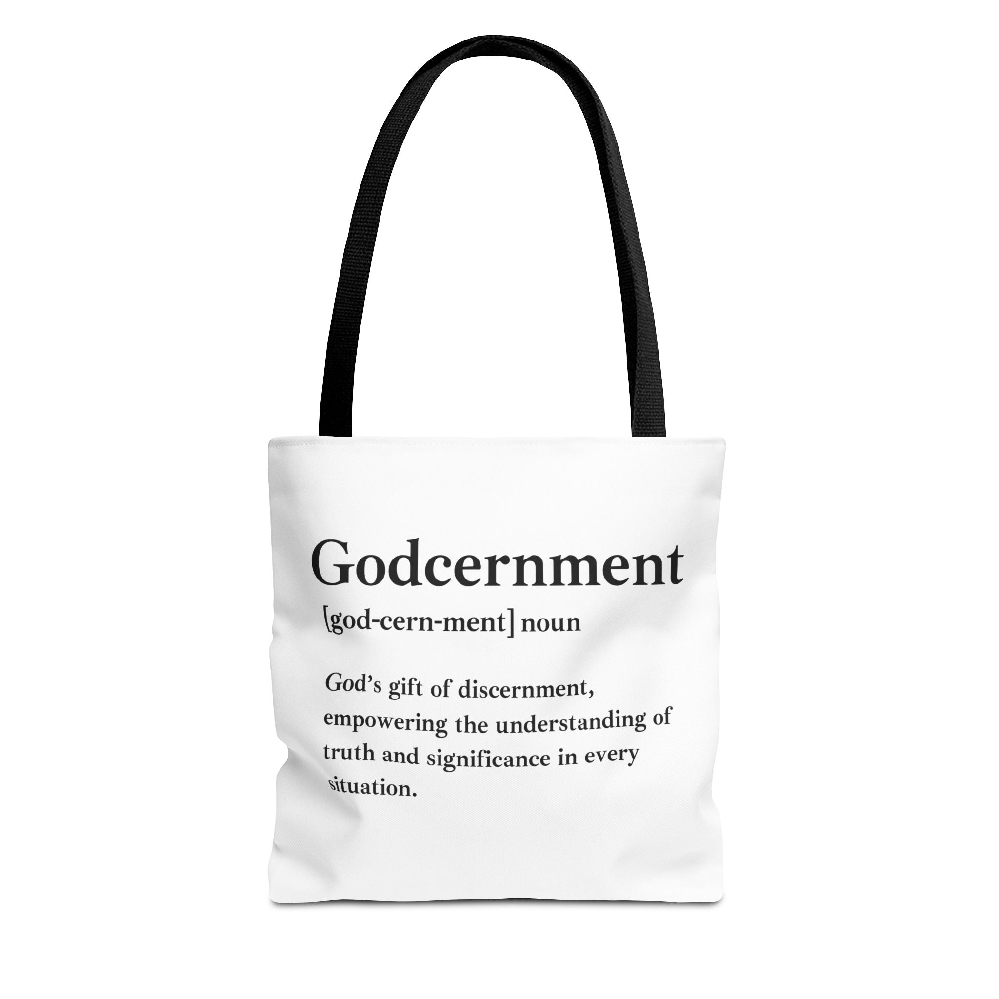 Godcernment Tote Bag - Custom Printed Stylish and Functional Tote