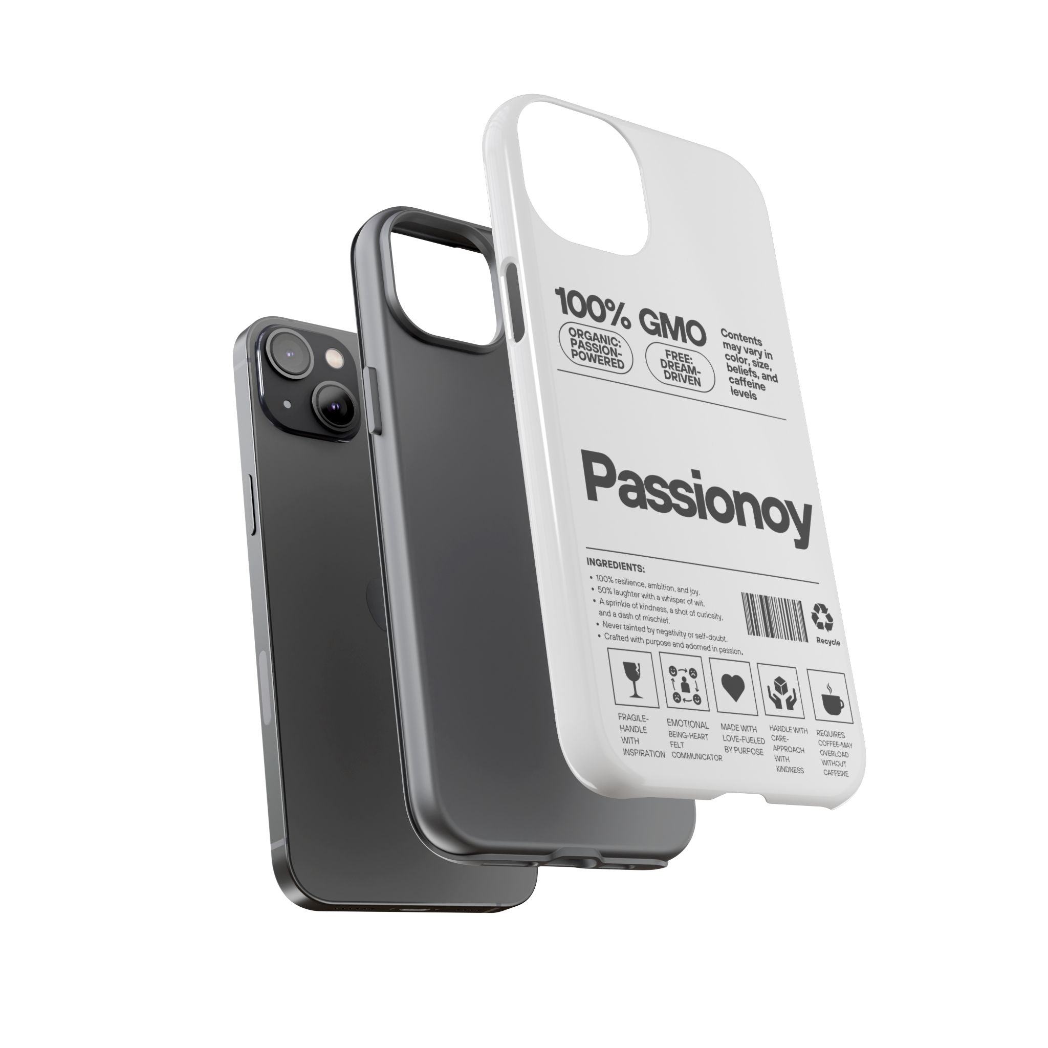 Passionoy Label Tough Cases - Custom Protective Phone Cases for iPhone, Samsung Galaxy, and Google Pixel