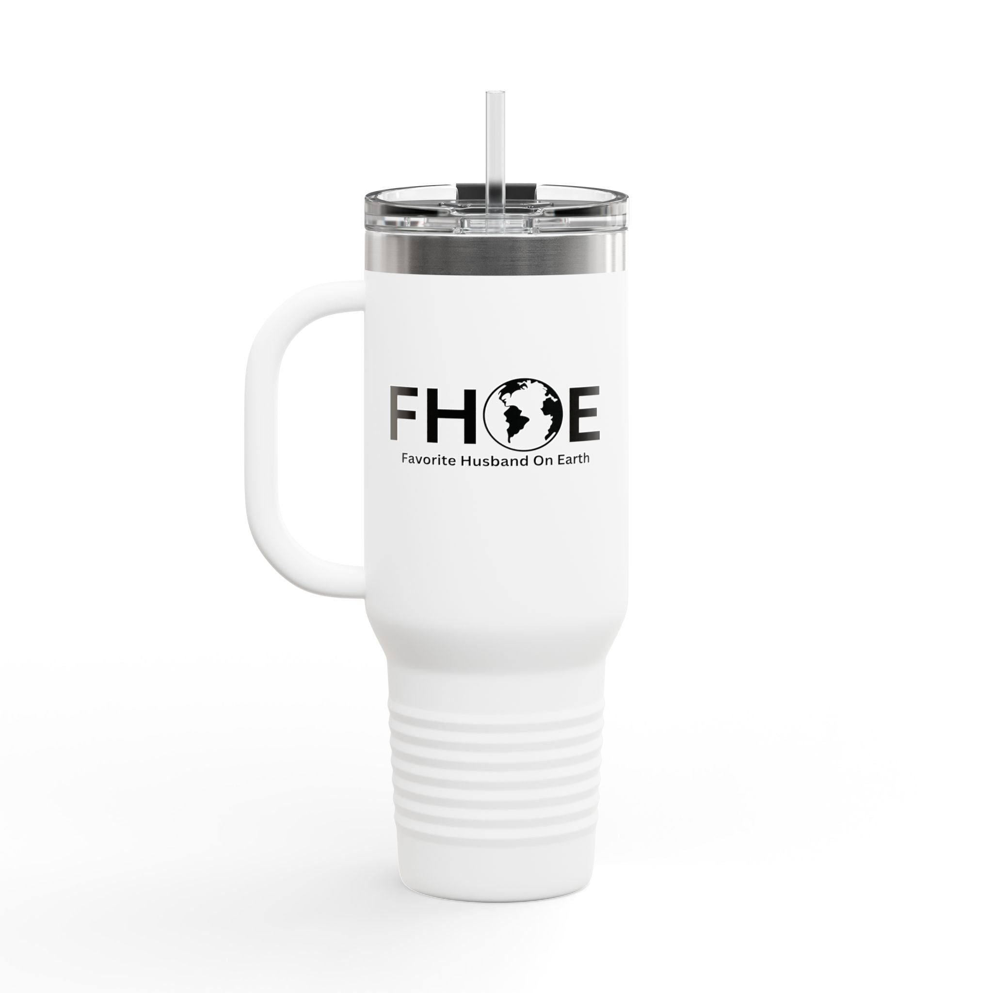 Favorite Husband on Earth (FHOE) Insulated Travel Mug, 40oz