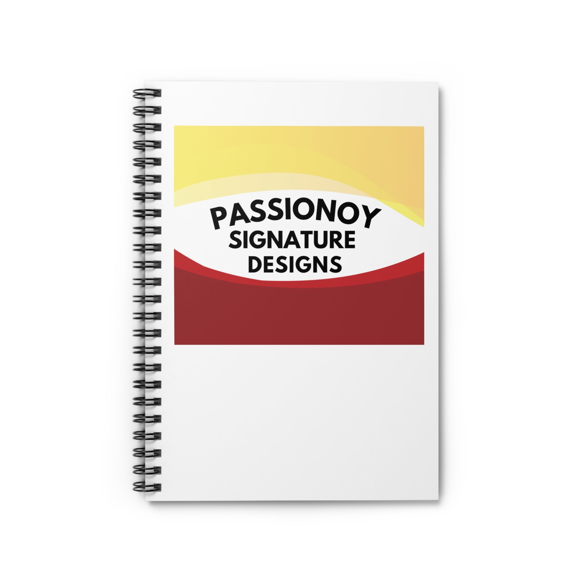 Passionoy Signature Designs-A1 Spiral Notebook - 118 Page Ruled Line Notebook for Everyday Use