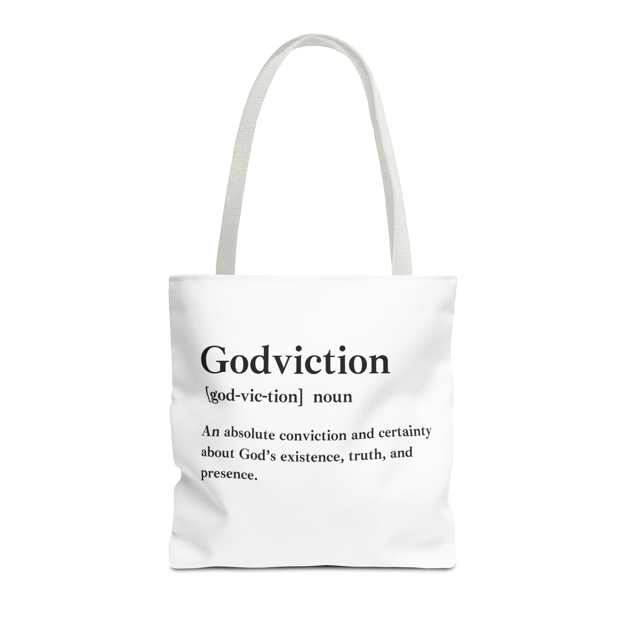 Godviction Tote Bag - Custom Printed Stylish and Functional Tote