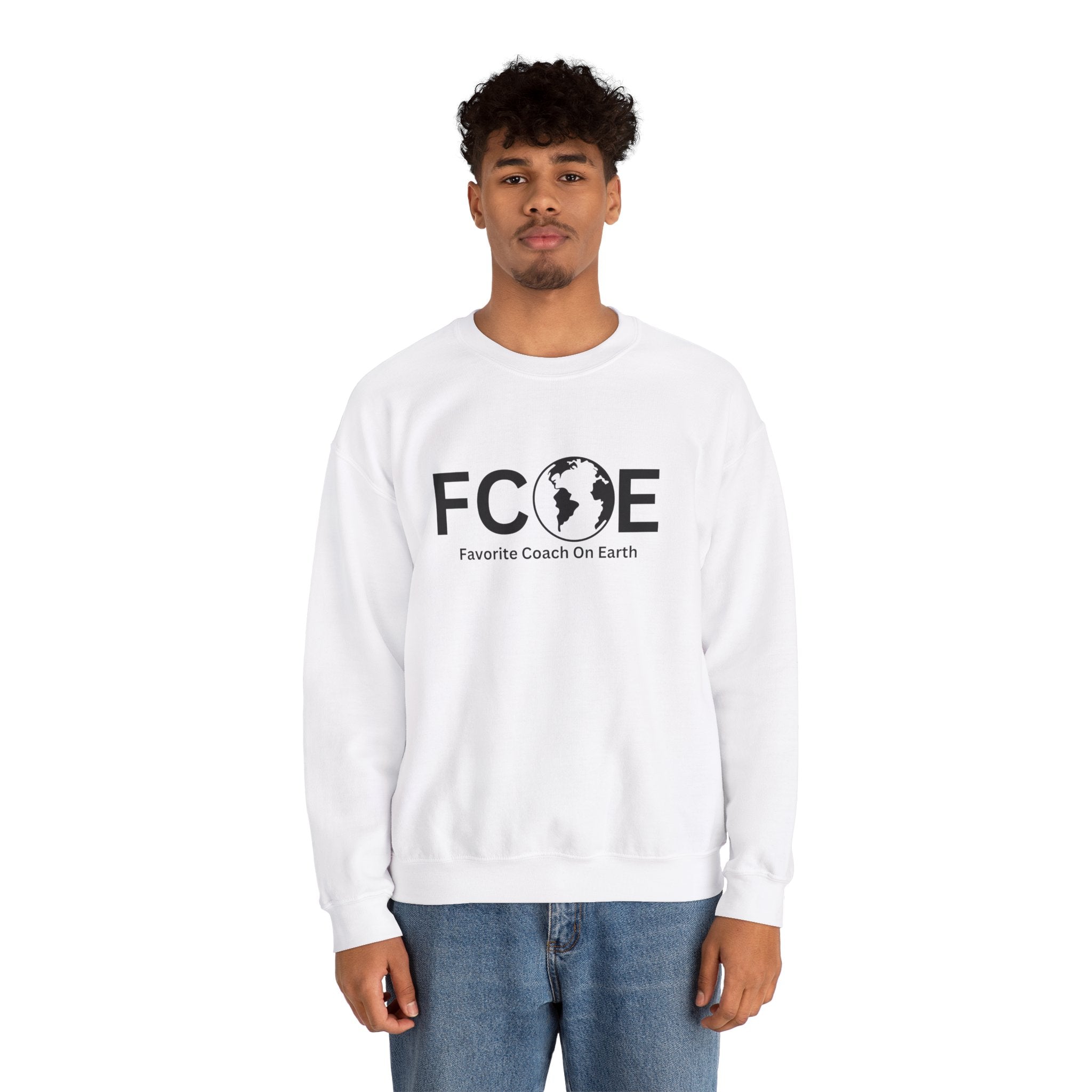 Favorite Coach On Earth (FCOE) Unisex Heavy Blend™ Crewneck Sweatshirt