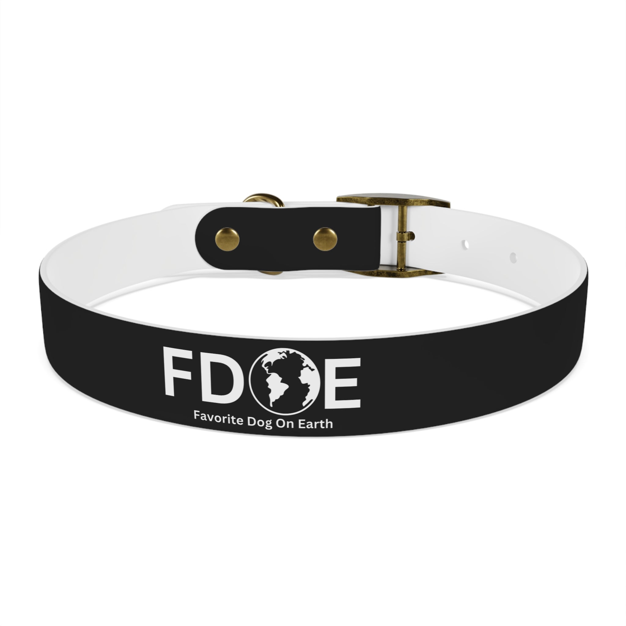 Favorite Dog On Earth (FDOE) Personalized Dog Collar - Customizable and Stylish Pet Accessory