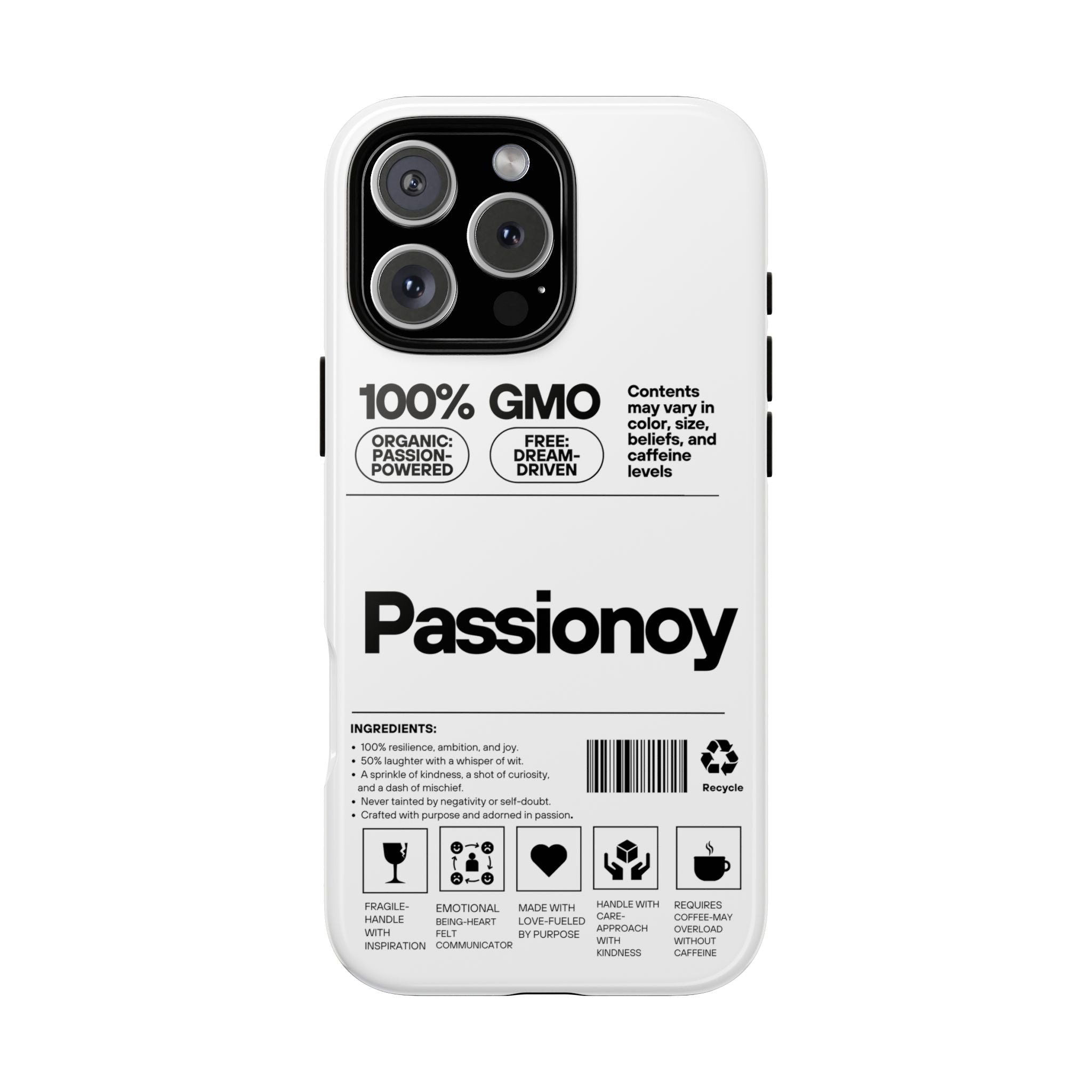 Passionoy Label Tough Cases - Custom Protective Phone Cases for iPhone, Samsung Galaxy, and Google Pixel