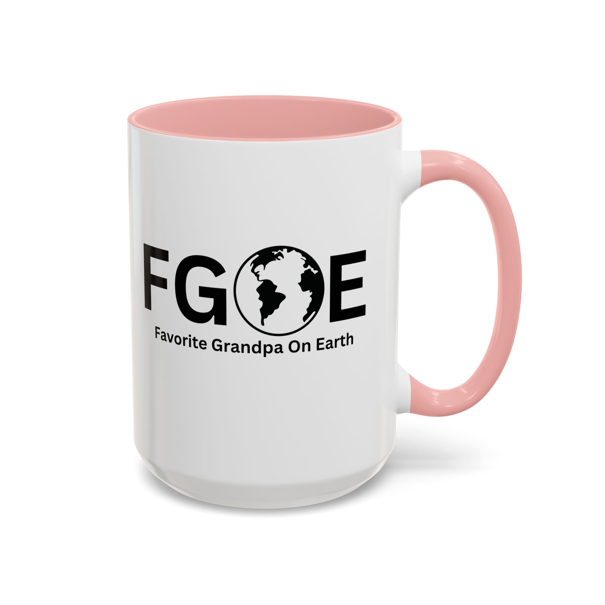 Favorite Grandpa On Earth (FGOE) Accent Coffee Mug (11oz, 15oz)